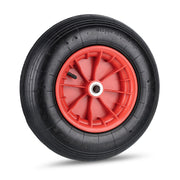 Schubkarrenrad 4.80/4.00-8 luftbereift Rot-Schwarz von Relaxdays