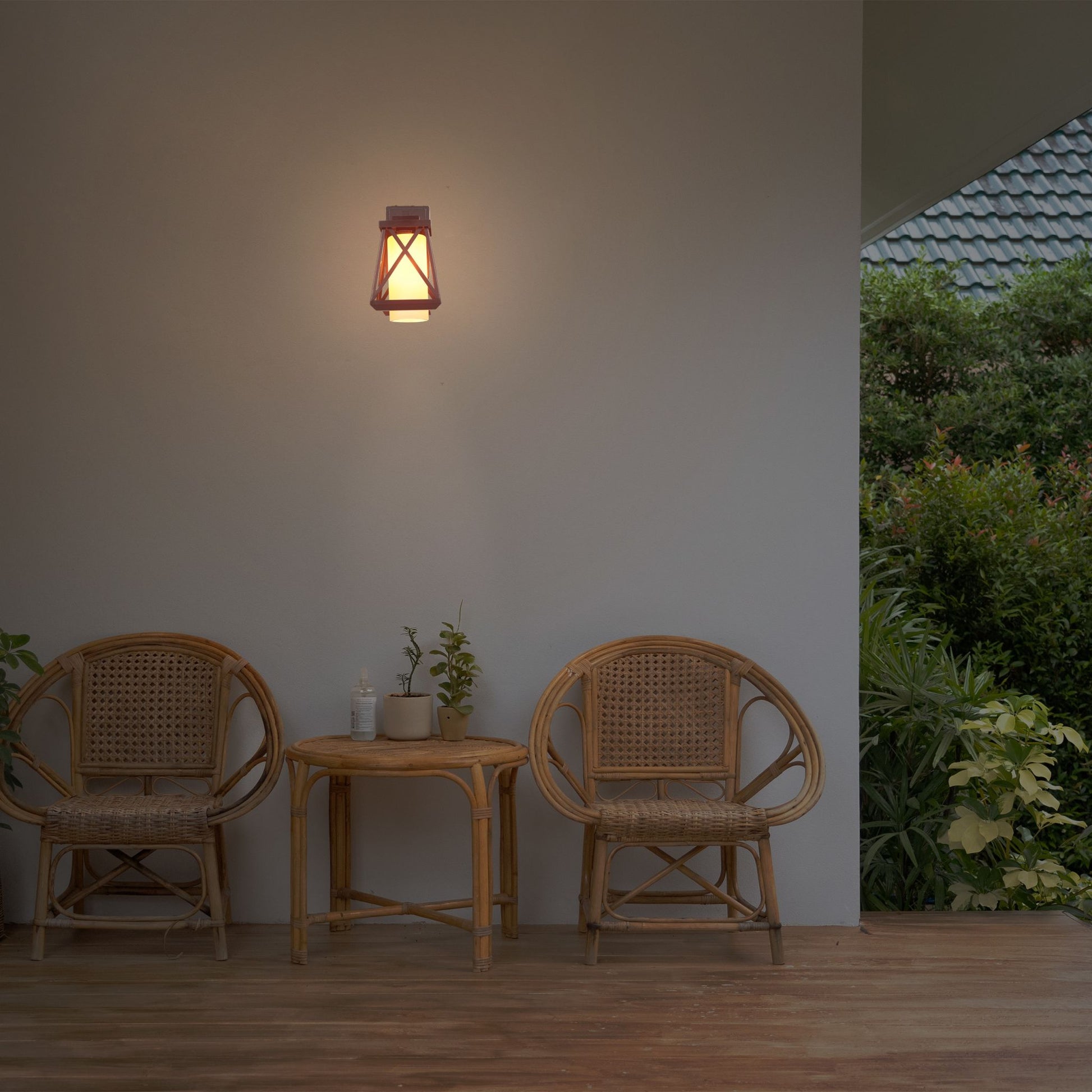 Aussenlampe für die Wand Weiss-Schwarz von Relaxdays