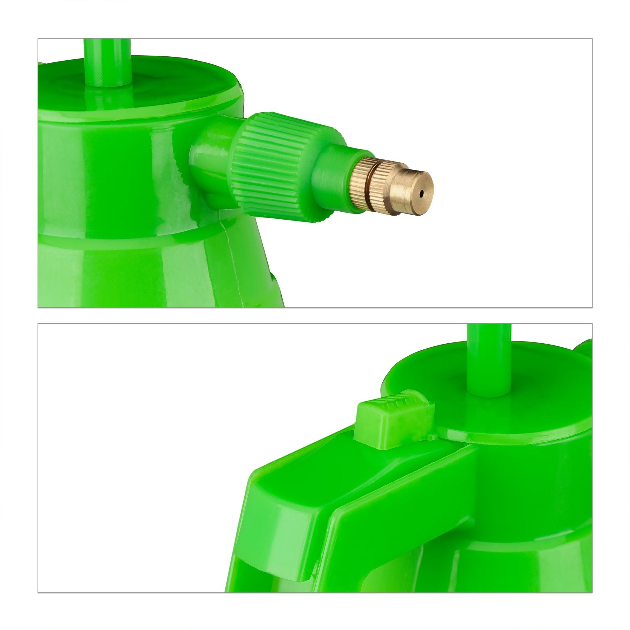 Drucksprüher 2 Liter grün Weiss-Grün von Relaxdays