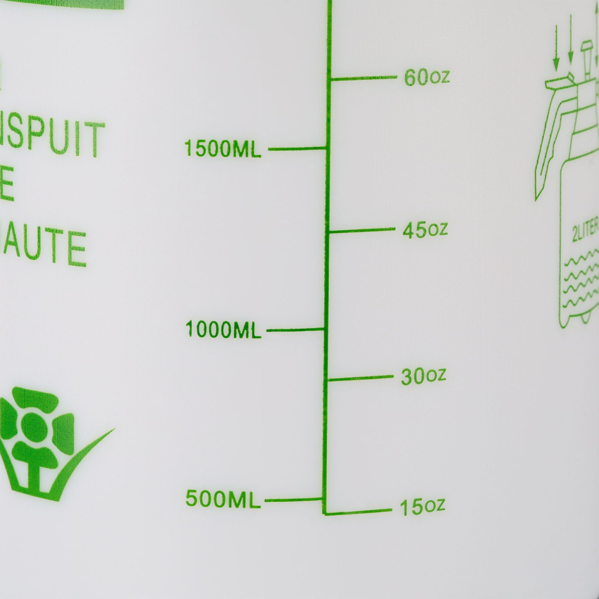 Drucksprüher 2 Liter grün Weiss-Grün von Relaxdays