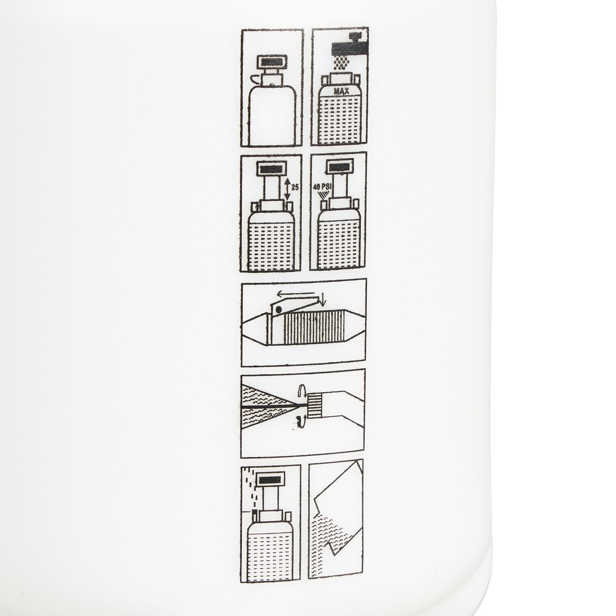 Drucksprüher 5 l Weiss-Schwarz-Grau von Relaxdays