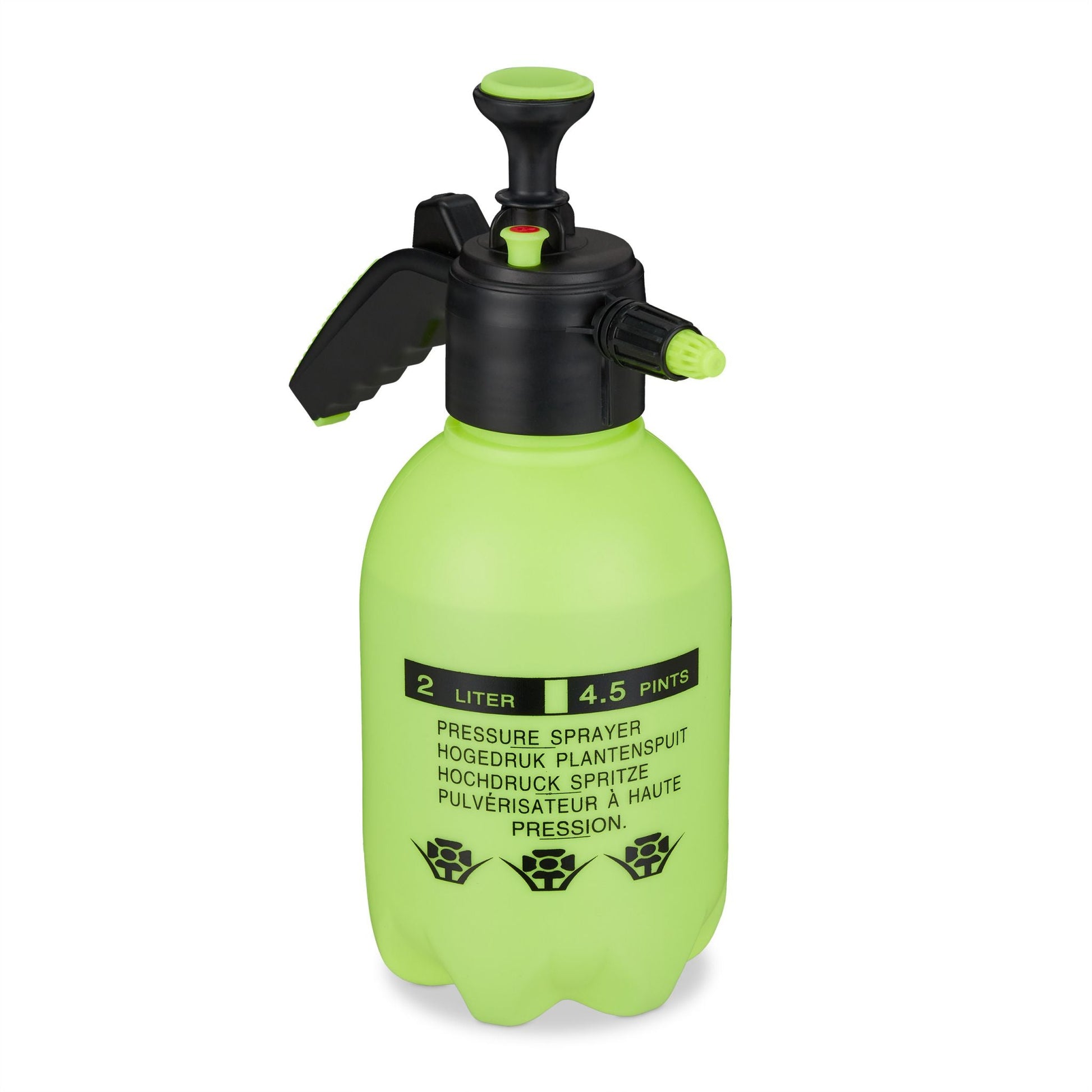 Drucksprüher 2L Grün-Schwarz von Relaxdays