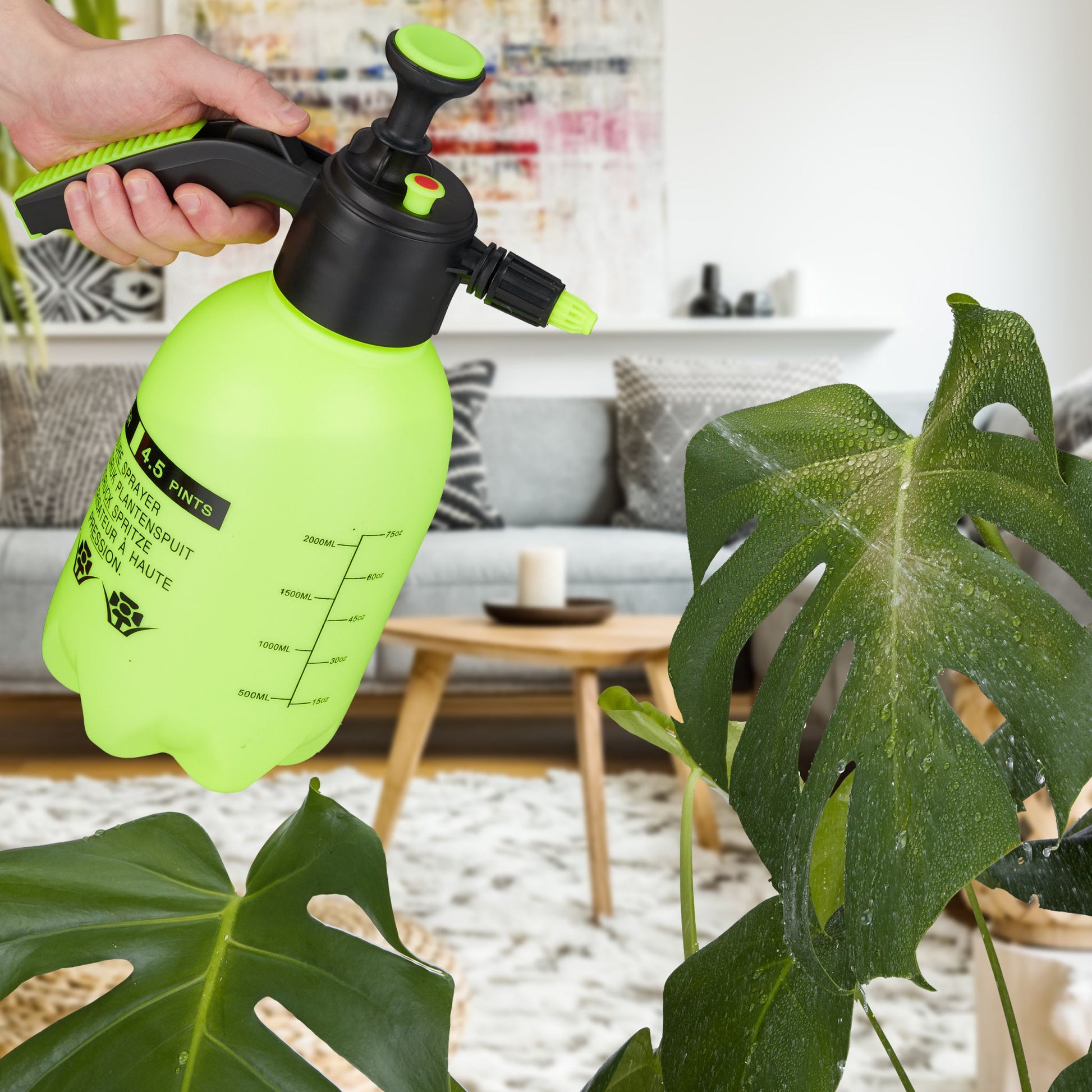 Drucksprüher 2L Grün-Schwarz von Relaxdays
