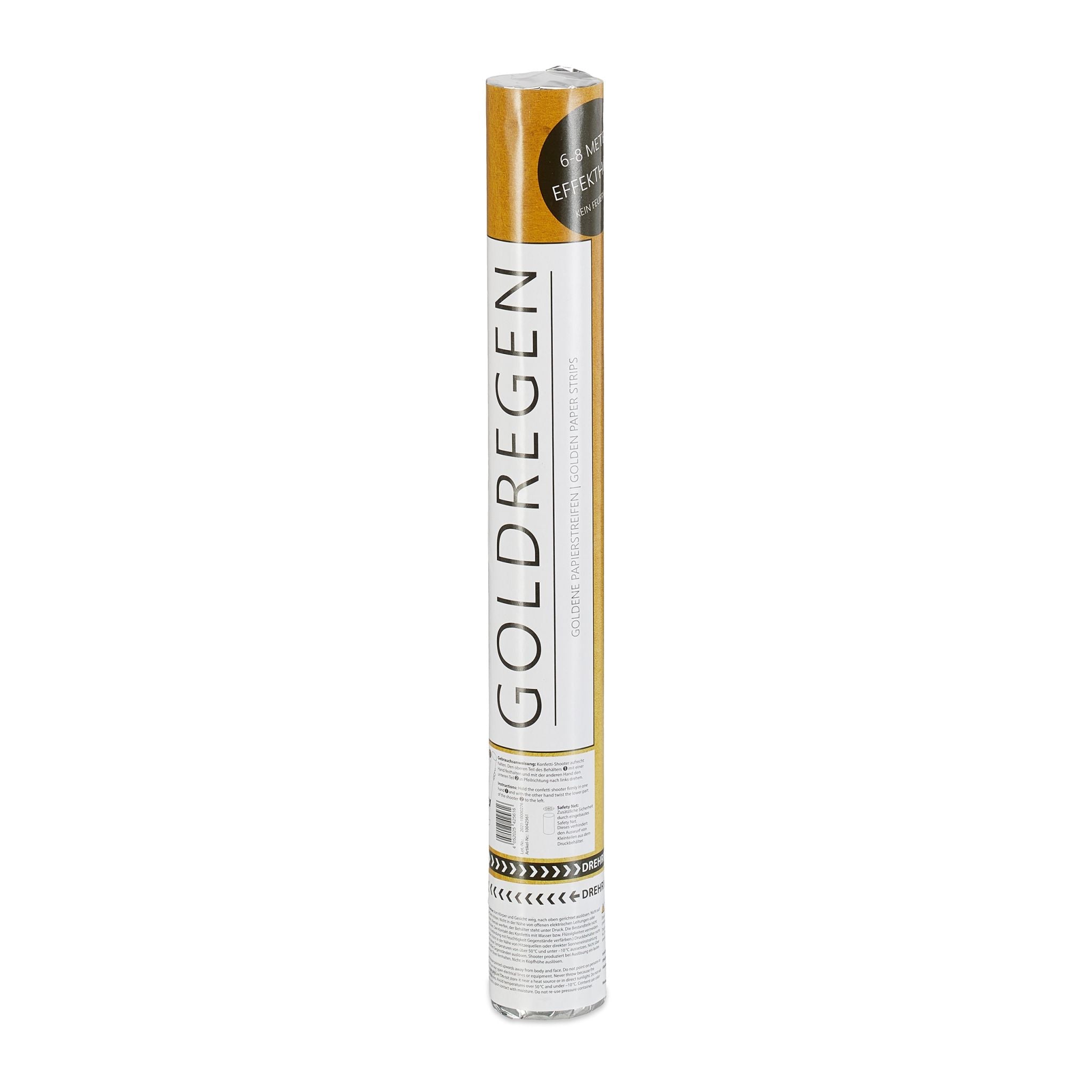 Party Popper Goldregen 40cm Gold von Relaxdays