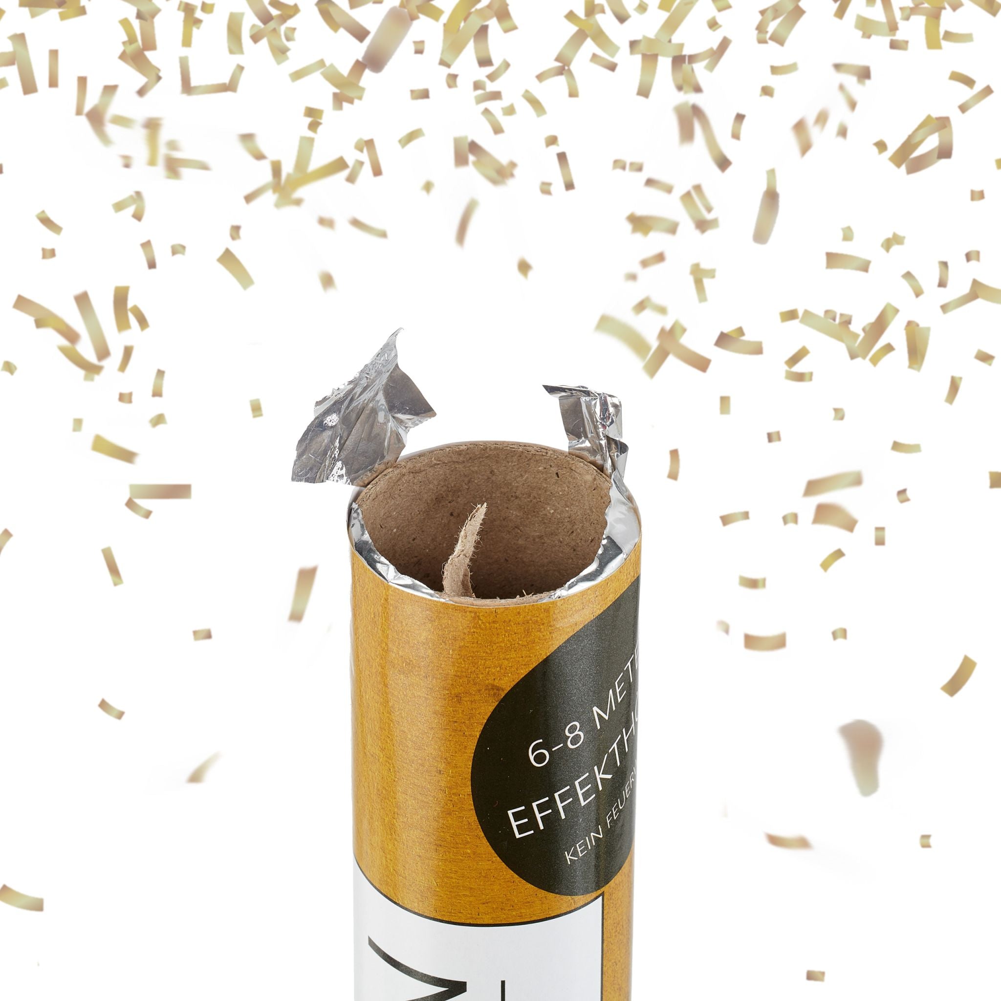 Party Popper Goldregen 40cm Gold von Relaxdays