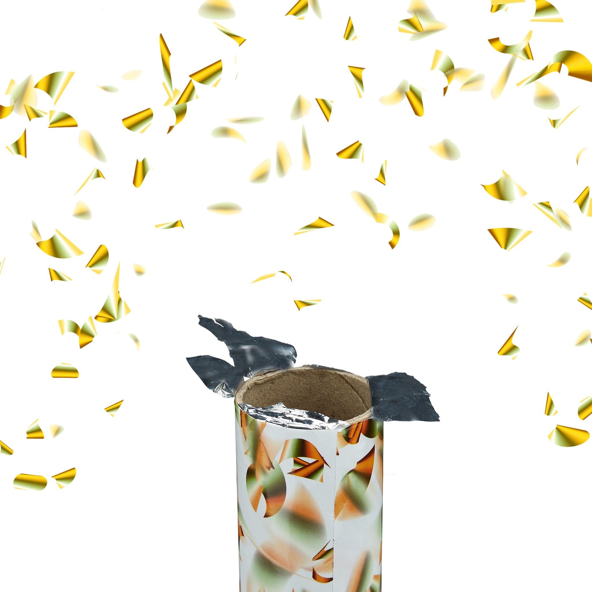 Party Popper Goldregen 40cm 12er-Set Gold von Relaxdays