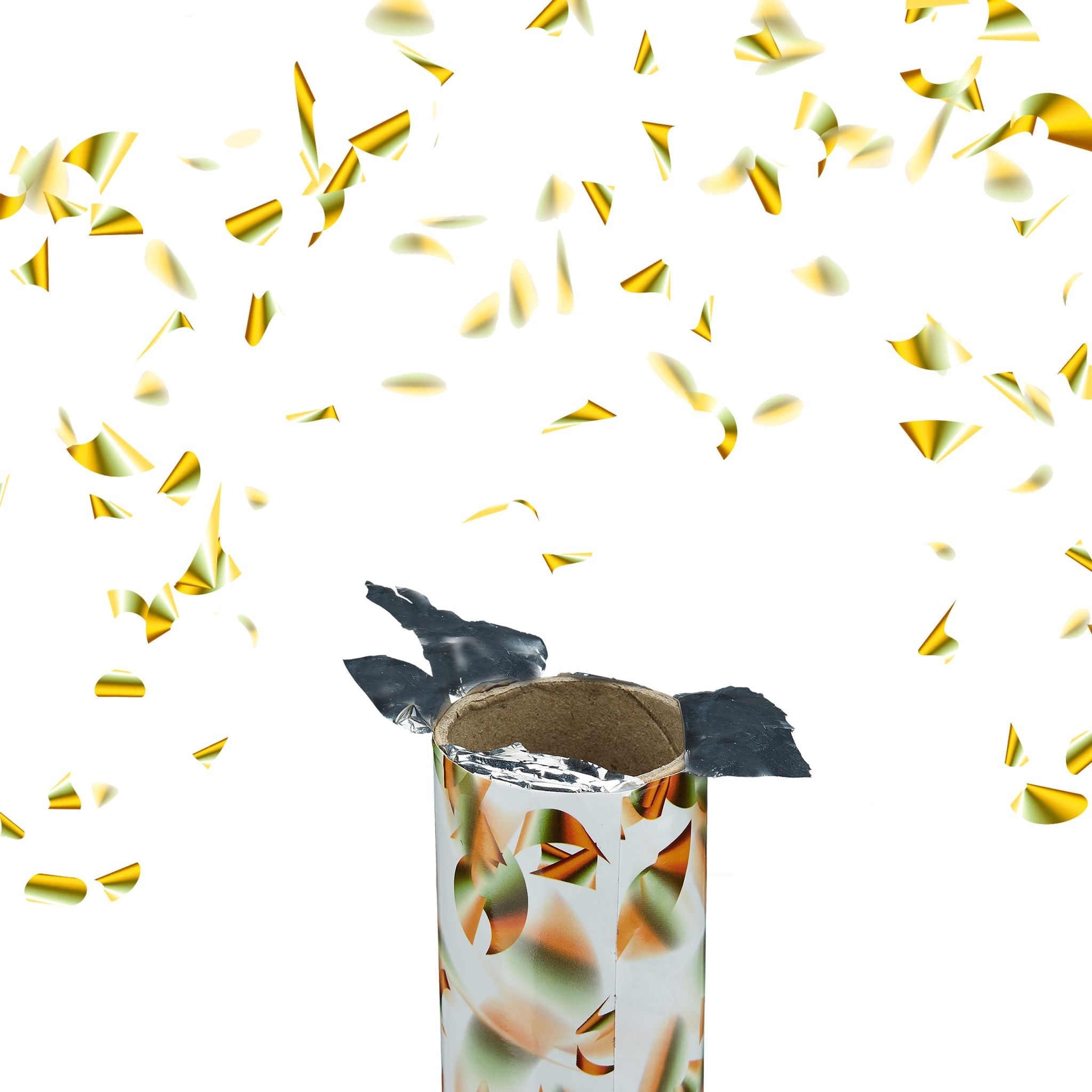 Party Popper Goldregen 40cm 12er-Set Gold von Relaxdays