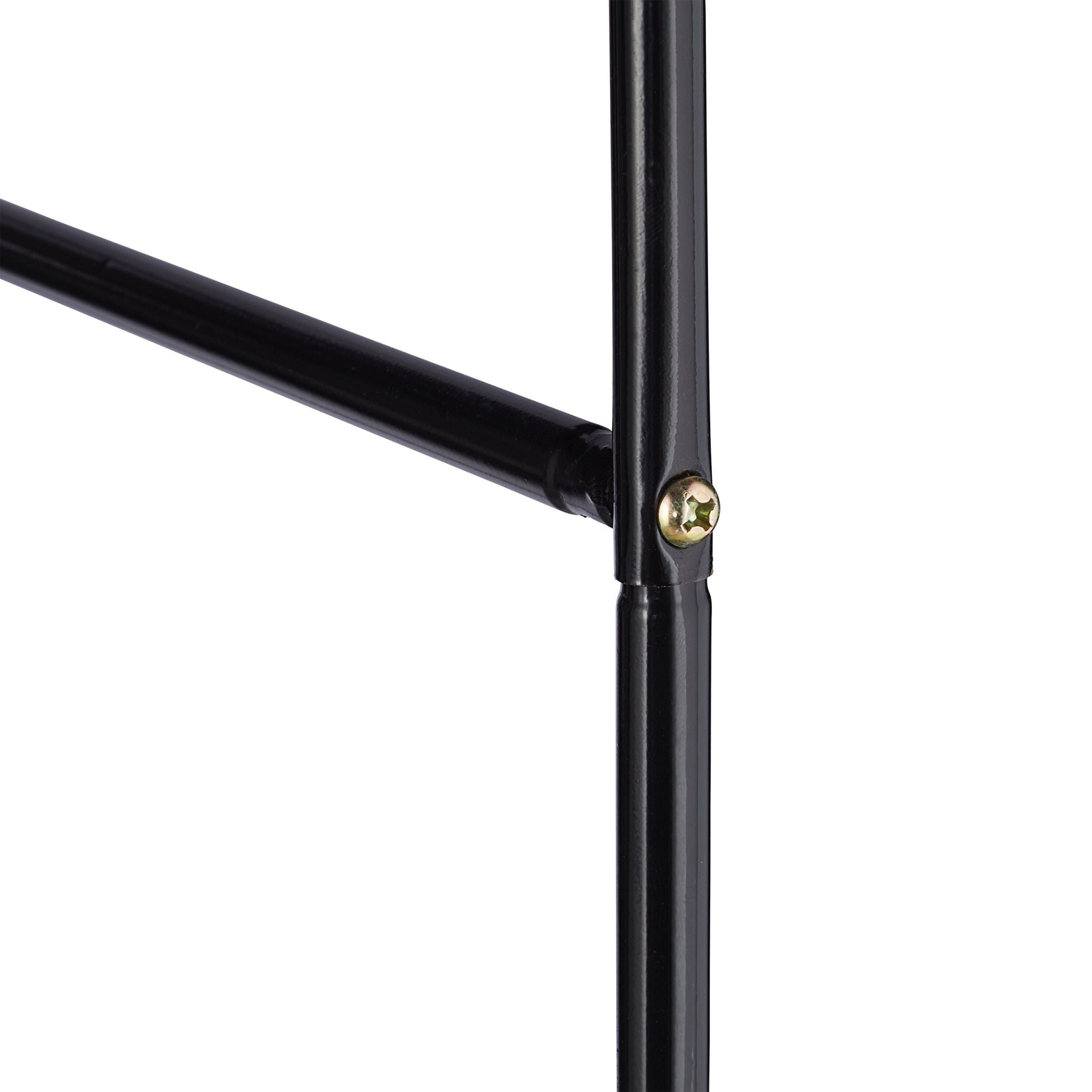 Rosenbogen 255cm hoch Schwarz von Relaxdays