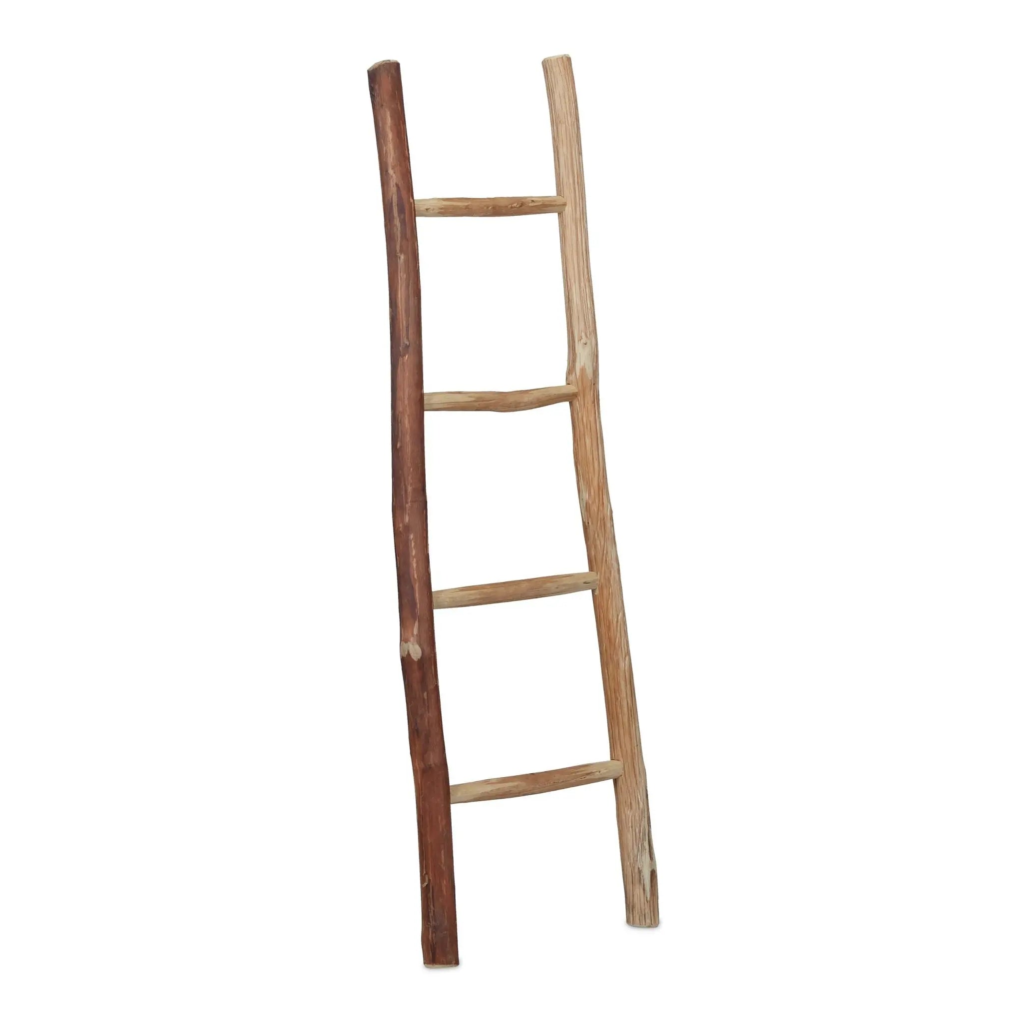 Dekoleiter Kastanienholz XL Hellbraun von Relaxdays