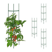 Rankhilfe 4er-Set 120cm Dunkelgrün von Relaxdays