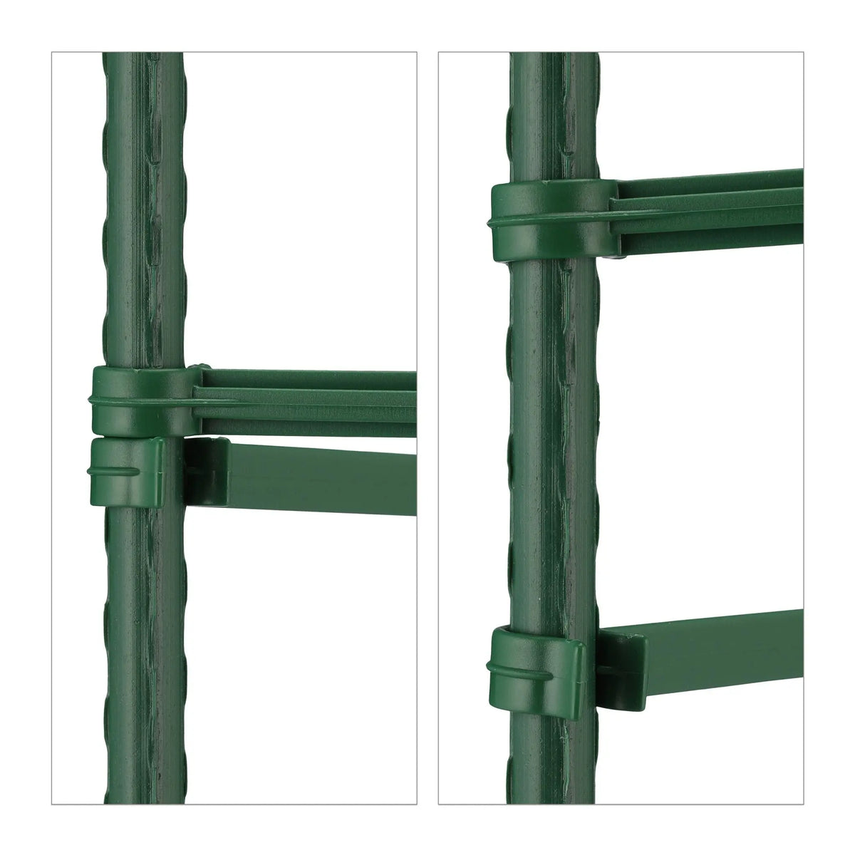 Rankhilfe 4er-Set 120cm Dunkelgrün von Relaxdays