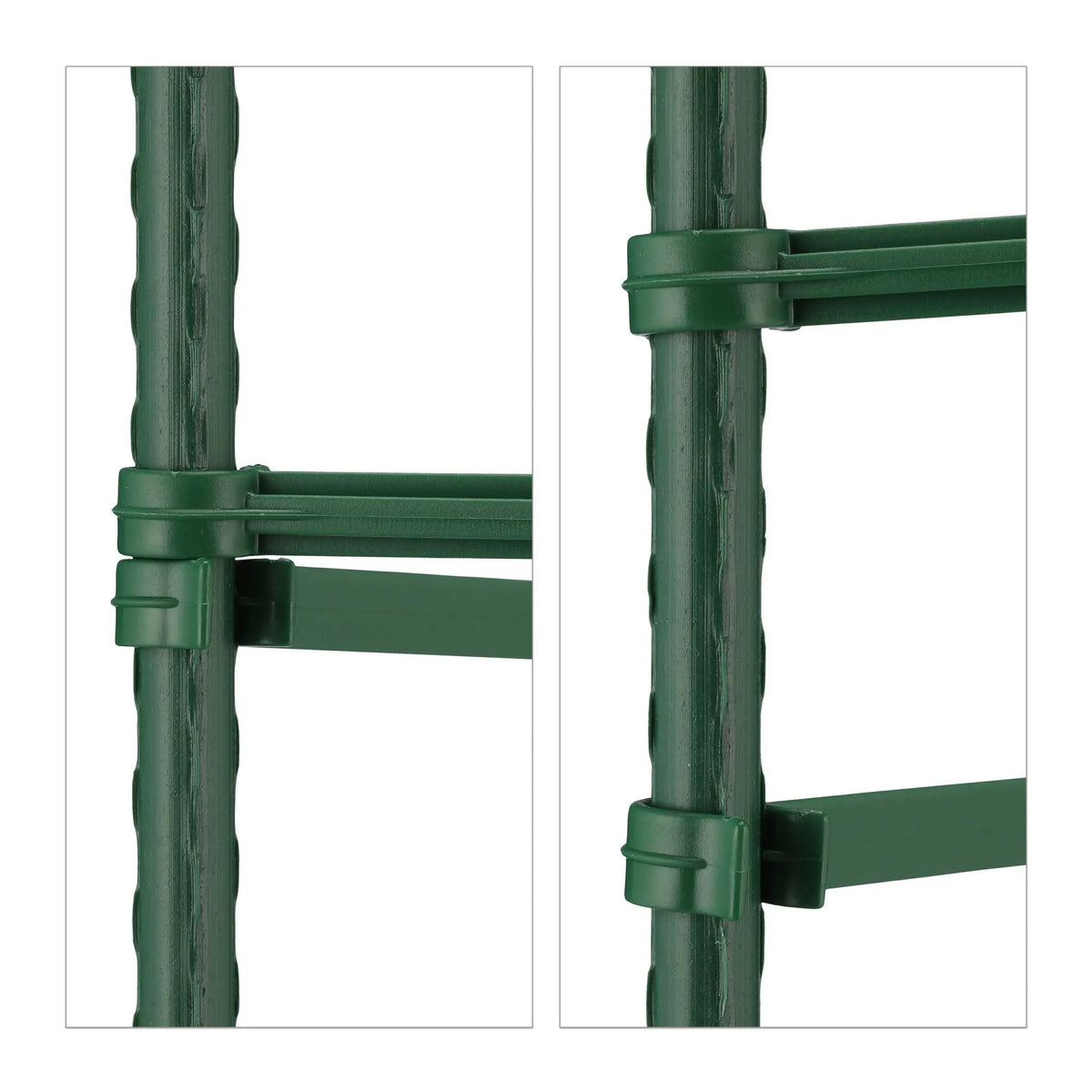 Rankhilfe 4er-Set 150cm Dunkelgrün von Relaxdays