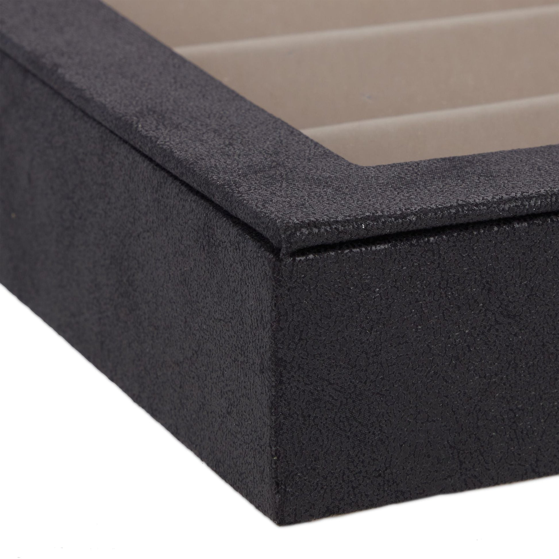 Schmuckkästchen mit Sichtfenster Creme-Schwarz von Relaxdays