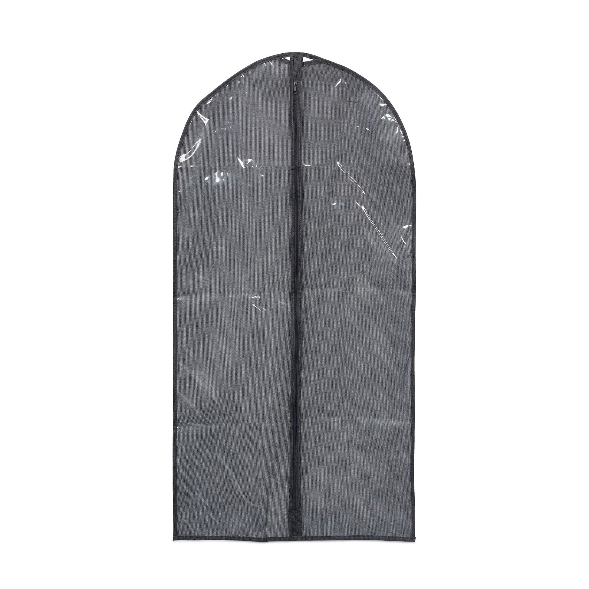 Kleidersack 6er-Set 135 x 60cm Transparent-Grau von Relaxdays