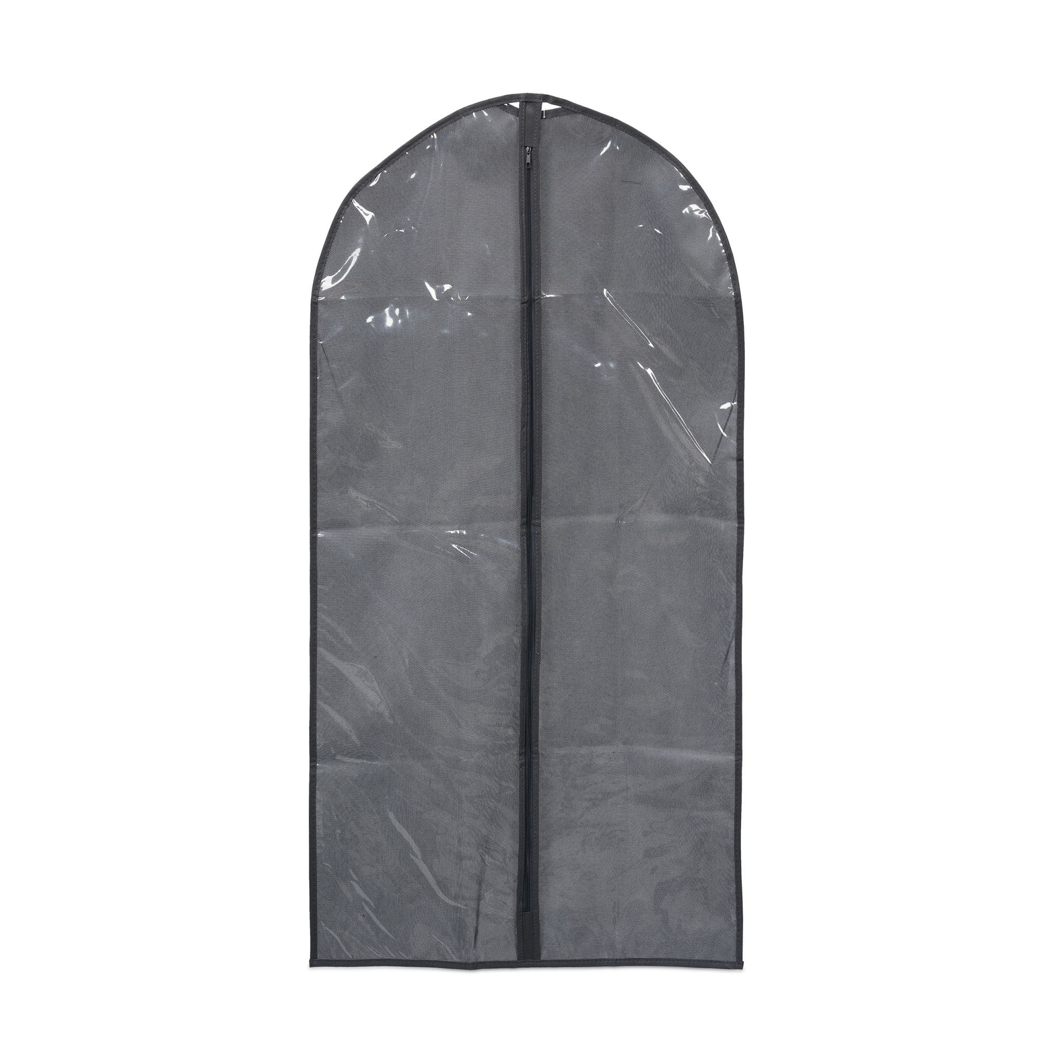 Kleidersack 6er-Set 135 x 60cm Transparent-Grau von Relaxdays