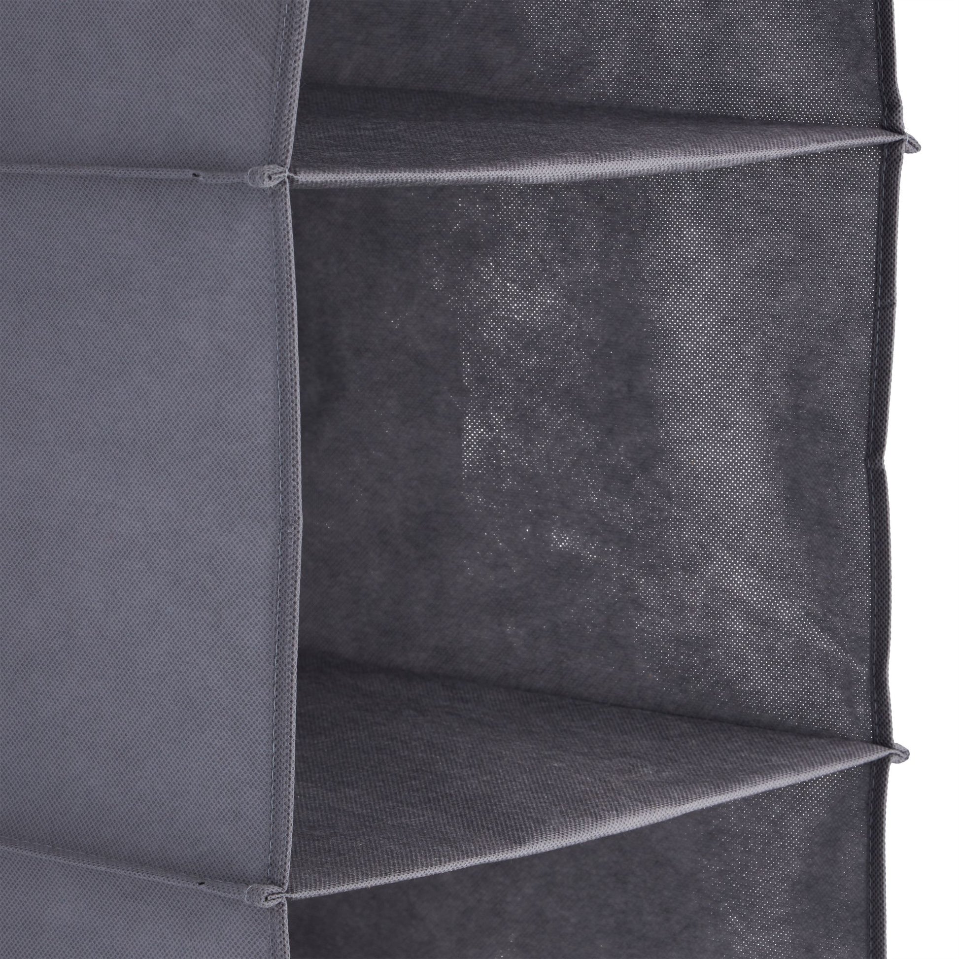 Hängeregal Kleiderschrank 6 Fächer Grau von Relaxdays