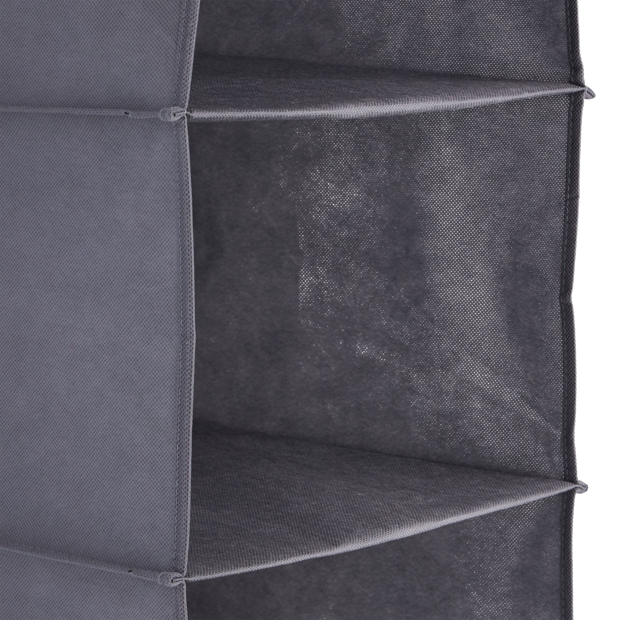 Hängeregal Kleiderschrank 6 Fächer Grau von Relaxdays
