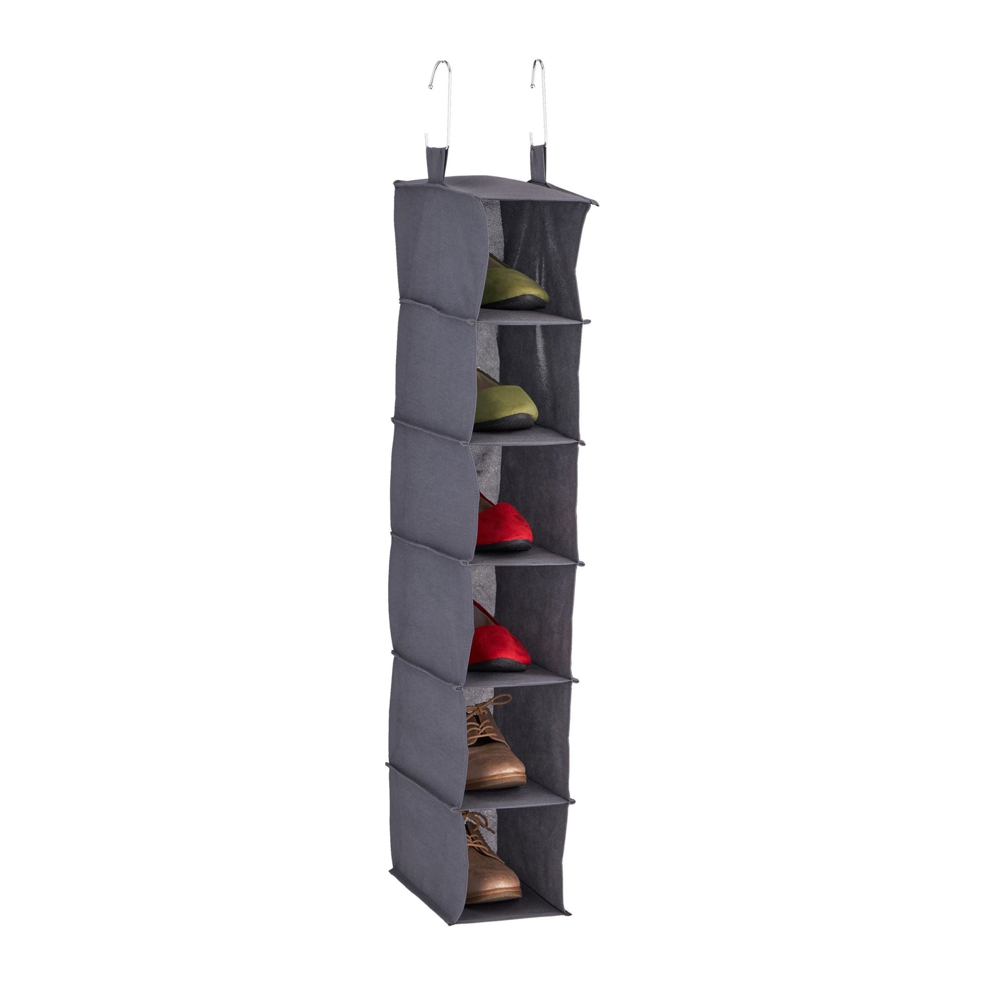 Hängeregal Kleiderschrank schmal Grau von Relaxdays