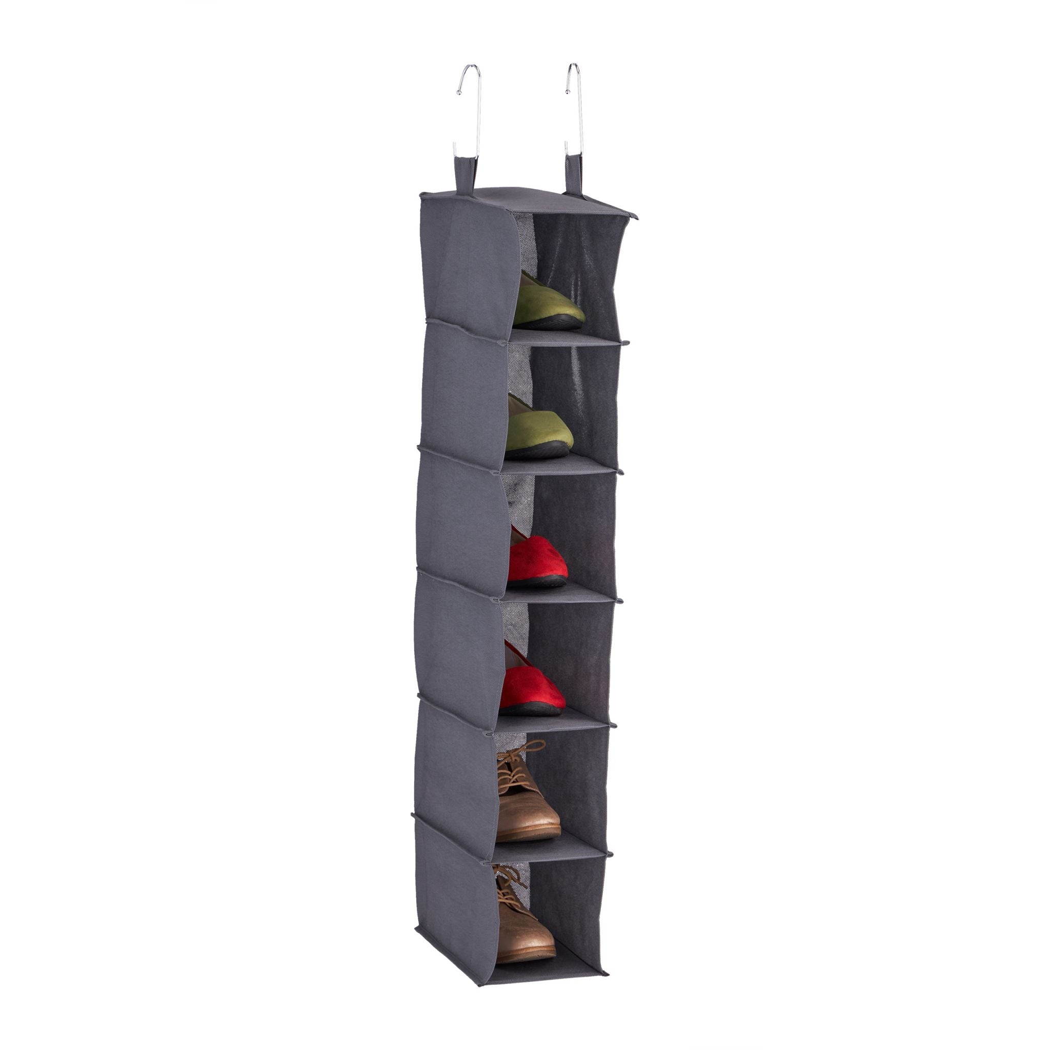 Hängeregal Kleiderschrank schmal Grau von Relaxdays