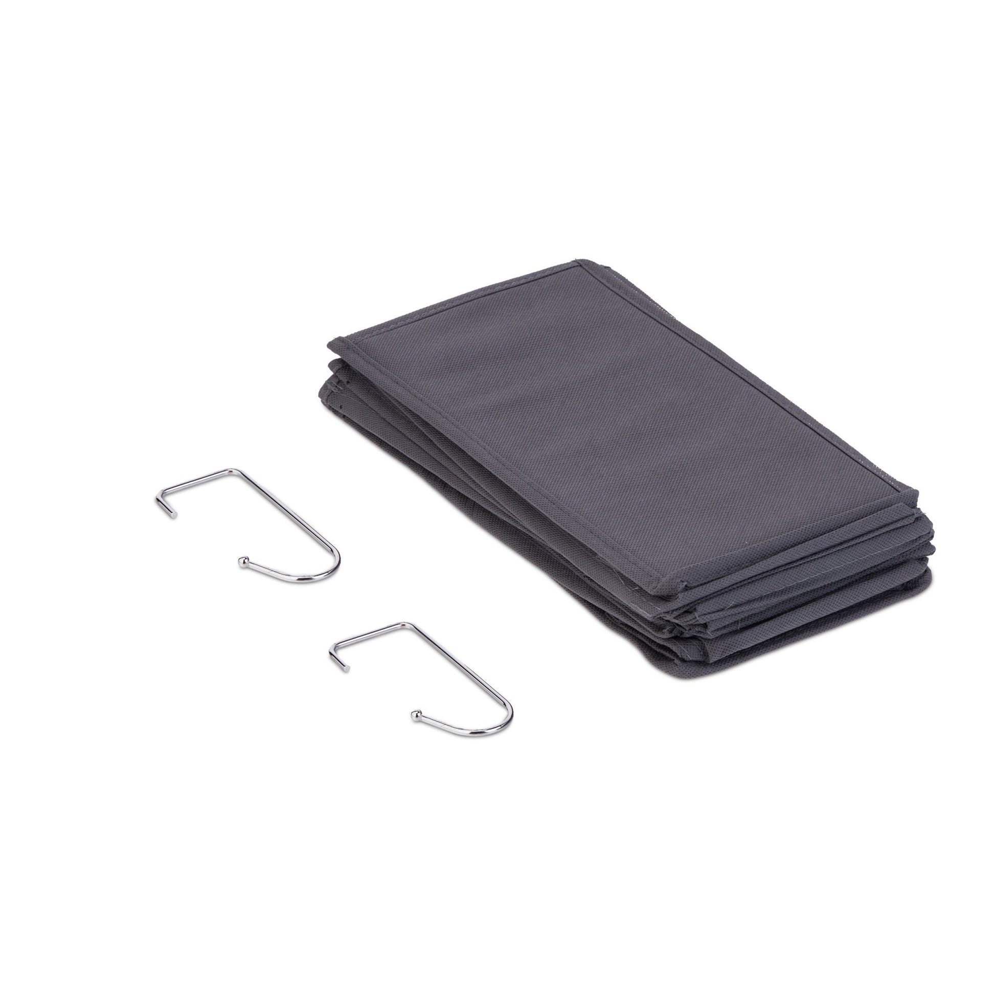 Hängeregal Kleiderschrank schmal Grau von Relaxdays