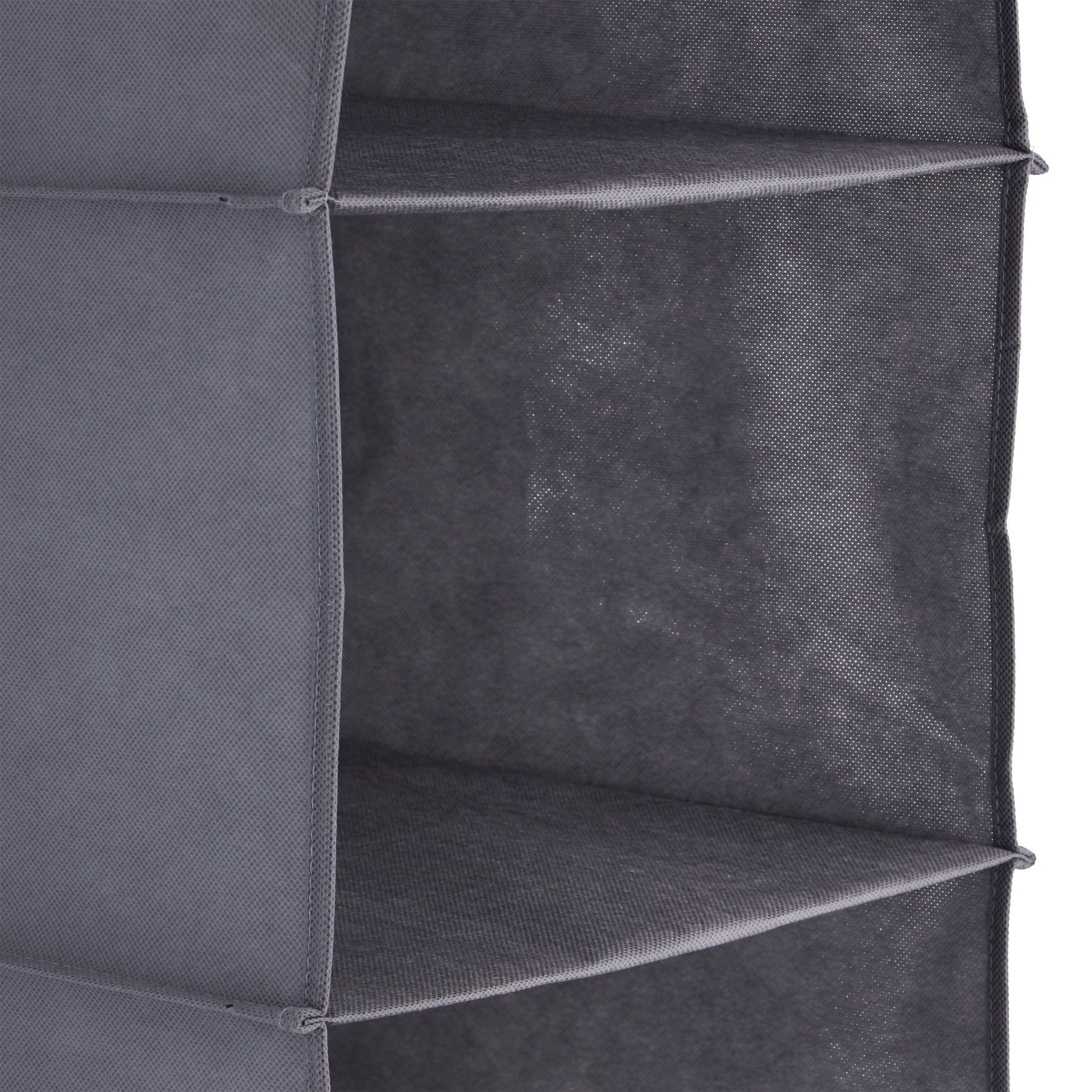 Hängeregal Kleiderschrank 4 Fächer Grau von Relaxdays