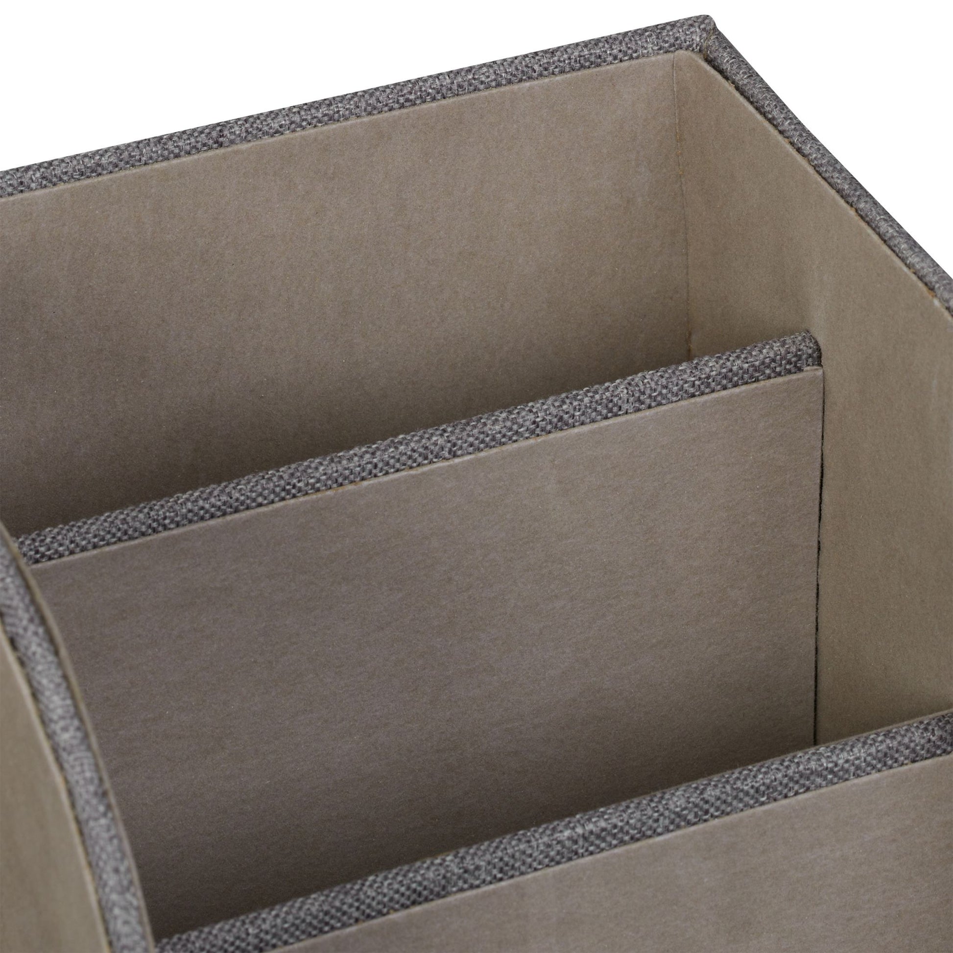 Schreibtisch Organizer Leinenoptik Grau von Relaxdays