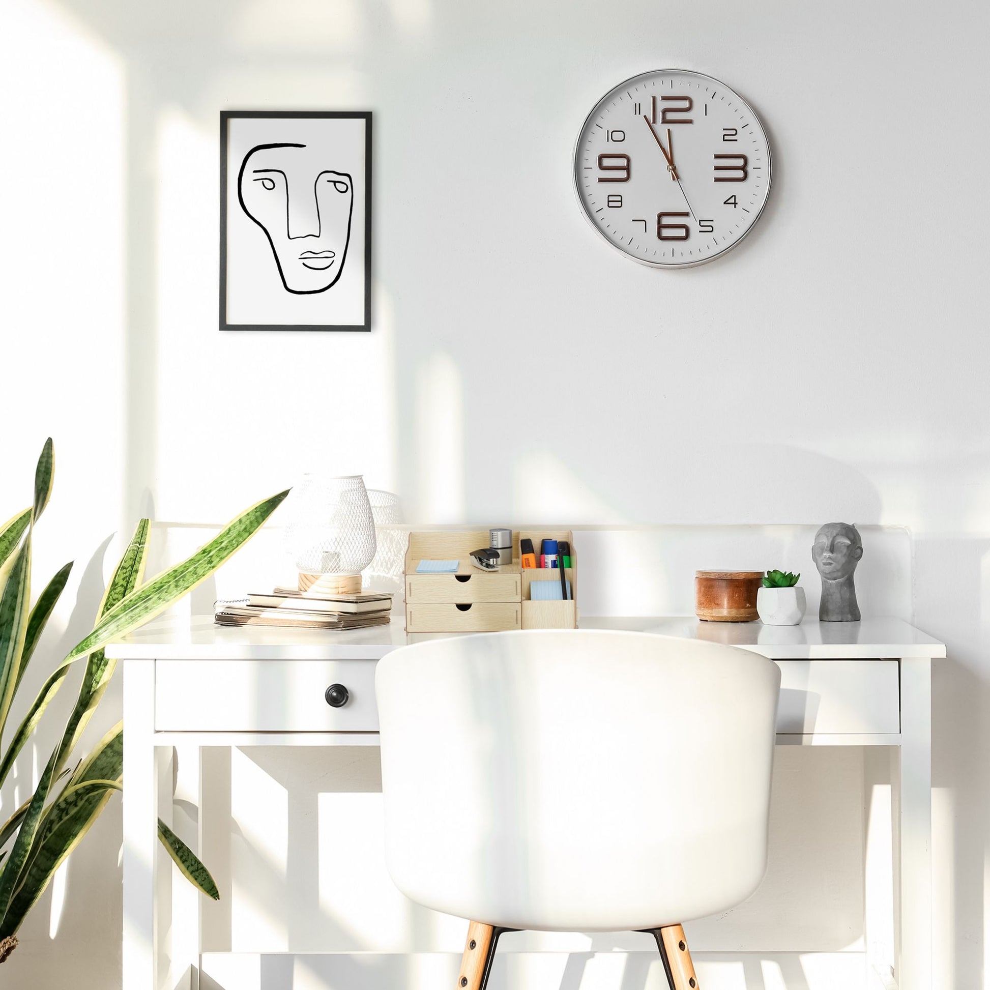 Schreibtisch Organizer mit Schubladen Weiss von Relaxdays
