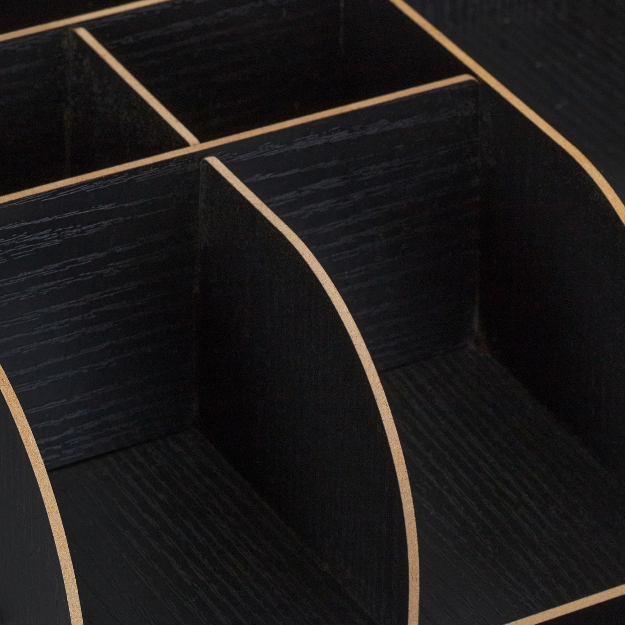 Schreibtisch Organizer mit Ablagefächern Schwarz von Relaxdays