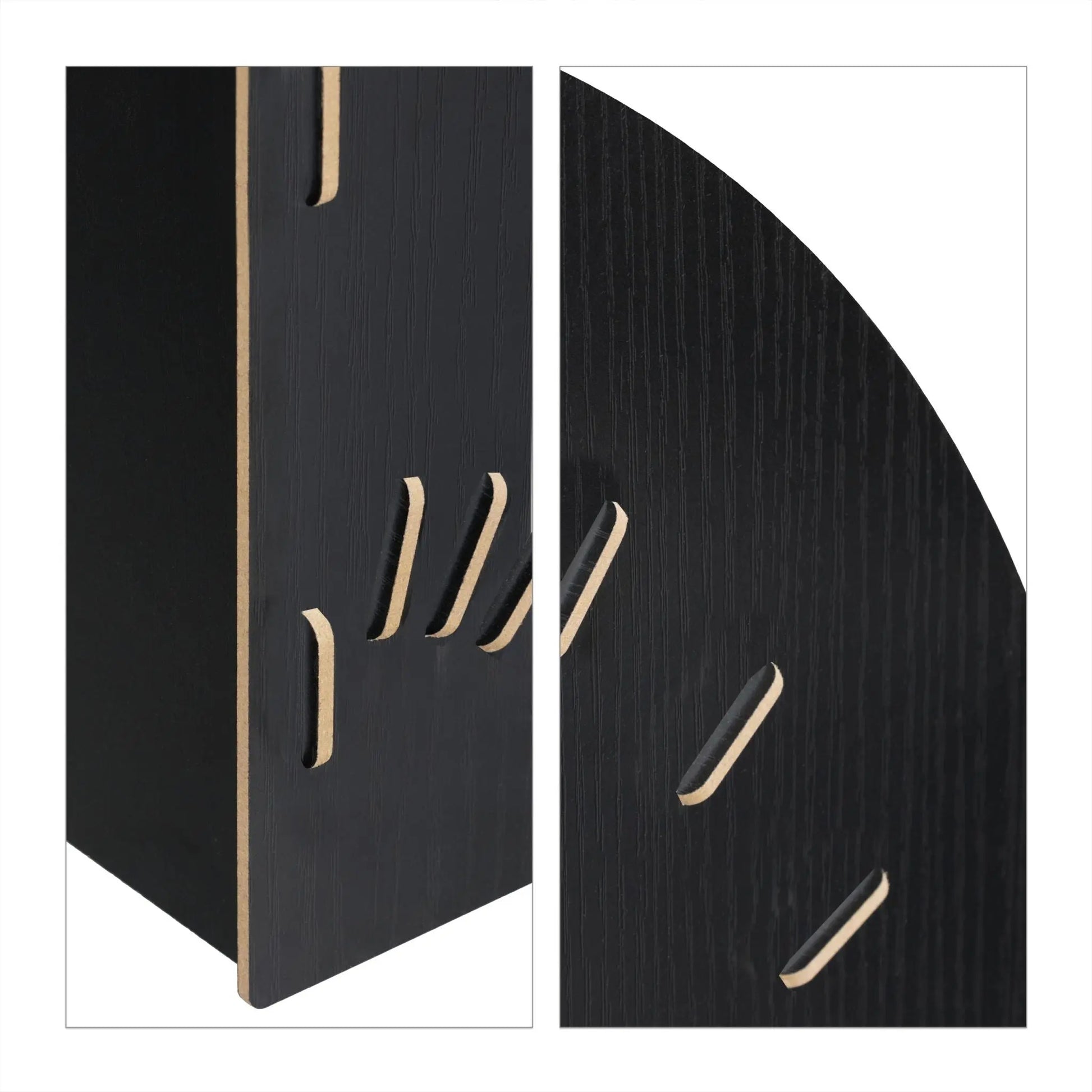 Dokumentenablage 6 Fächer Schwarz von Relaxdays