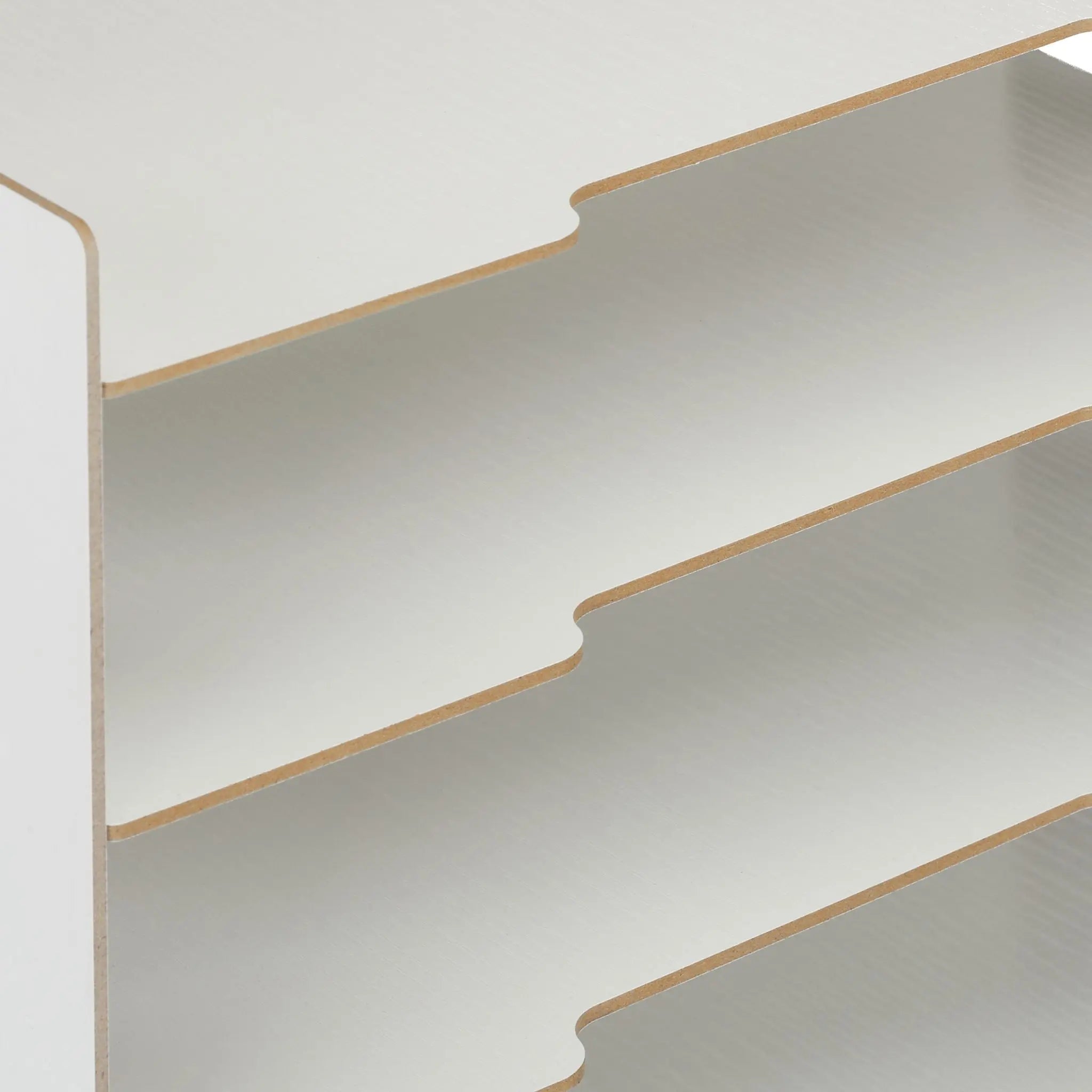 Briefablage MDF mit 3 Fächern Weiss von Relaxdays