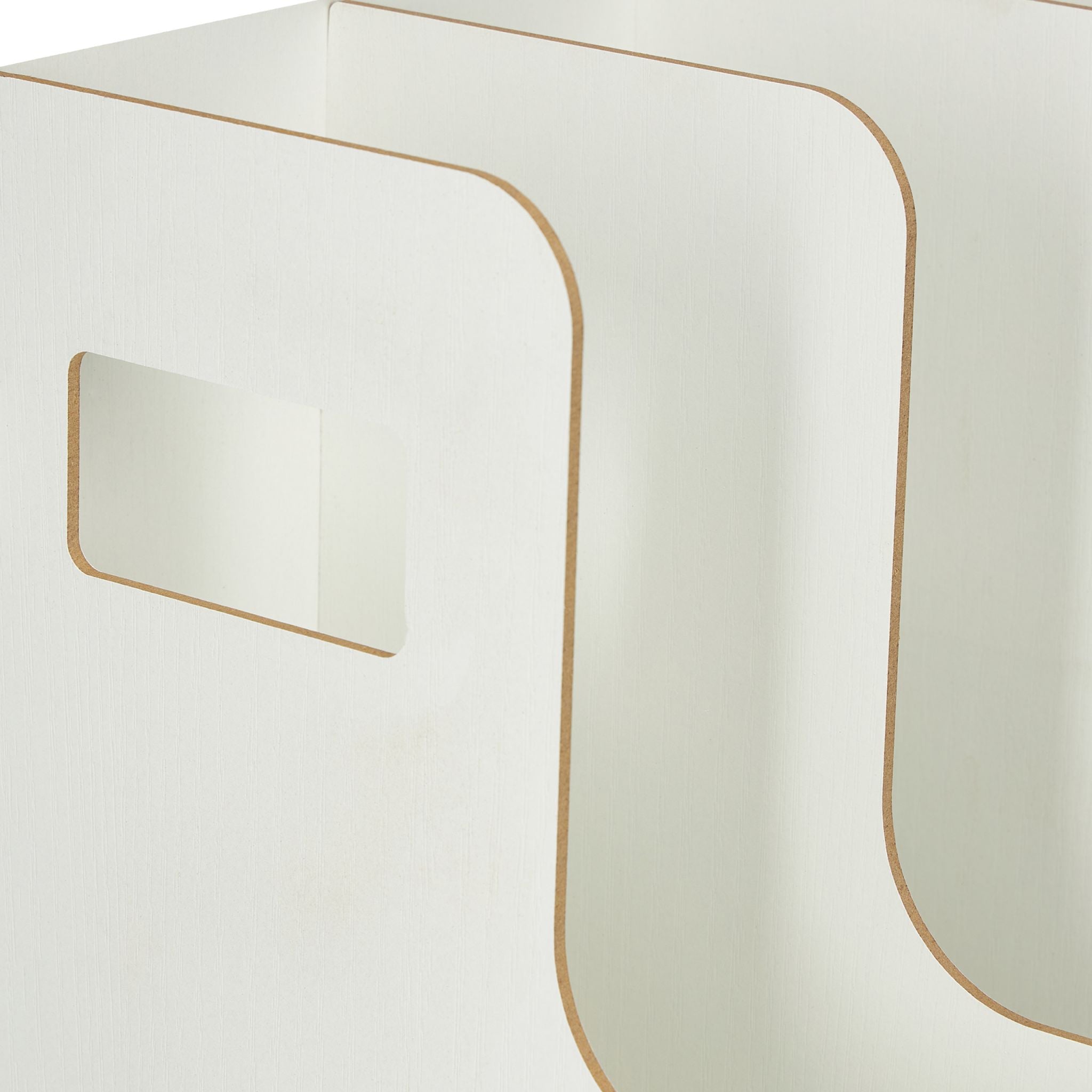 Stehsammler 3 Fächer & Utensilienbox Weiss von Relaxdays