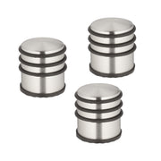 Edelstahl Türstopper 3er-Set Schwarz-Silber von Relaxdays