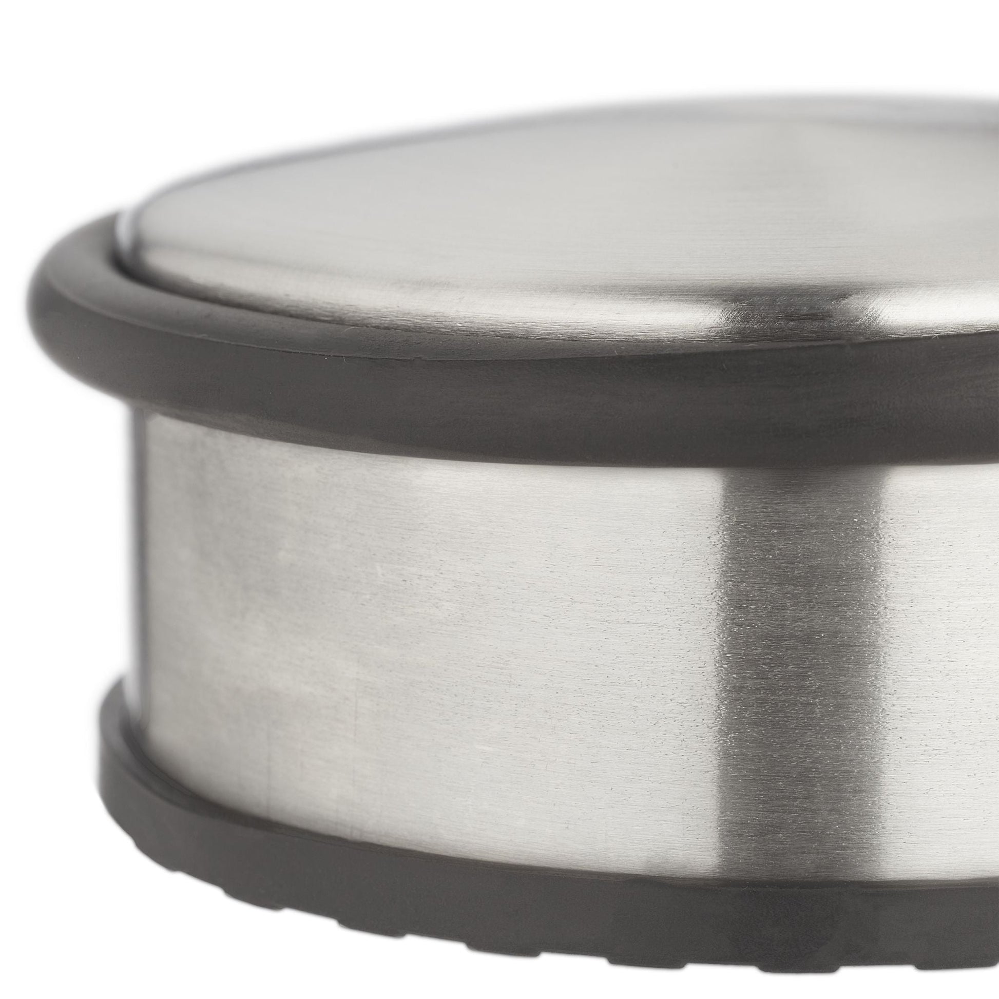 Edelstahl Türstopper 4er-Set Schwarz-Silber von Relaxdays