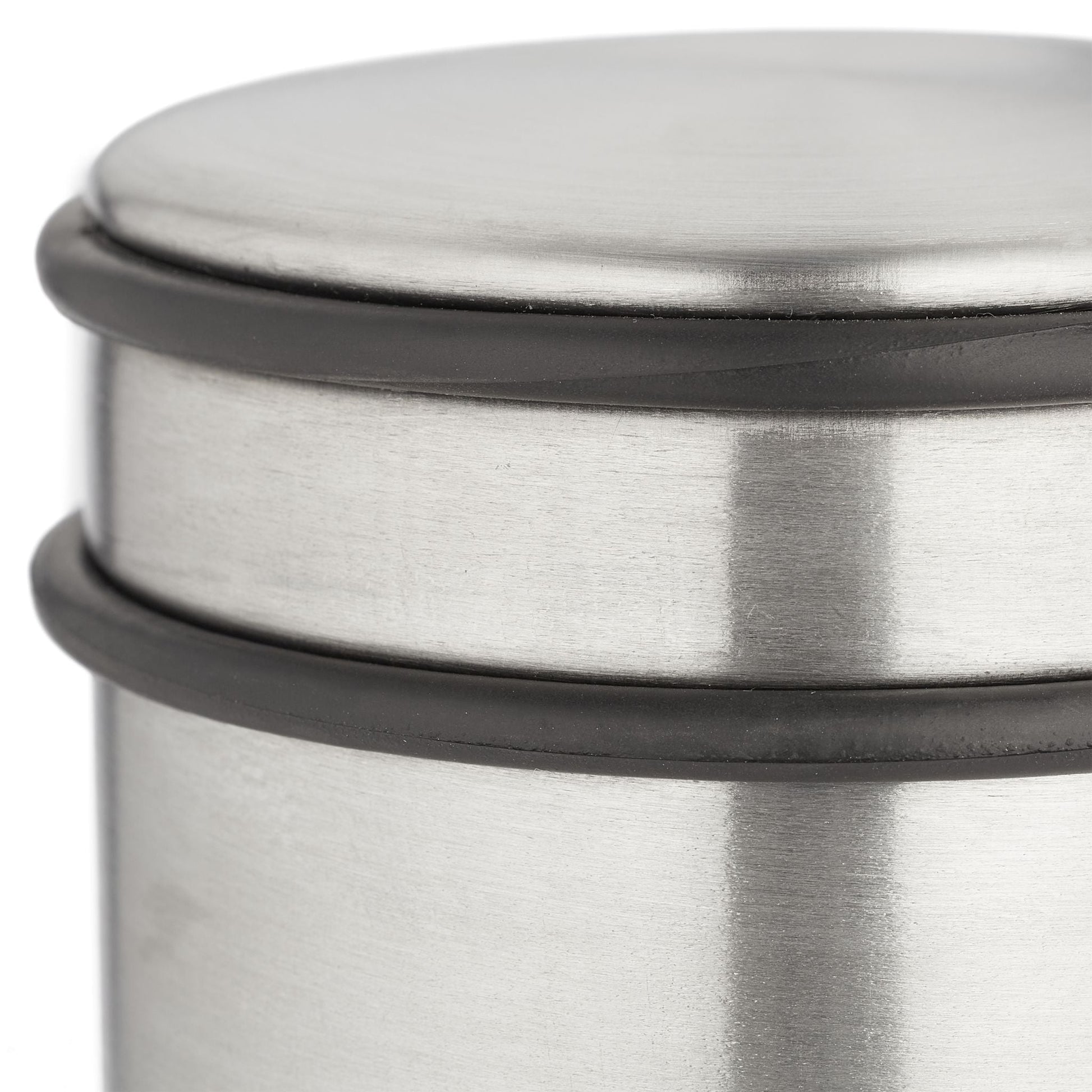 Edelstahl Türstopper 2er-Set Schwarz-Silber von Relaxdays