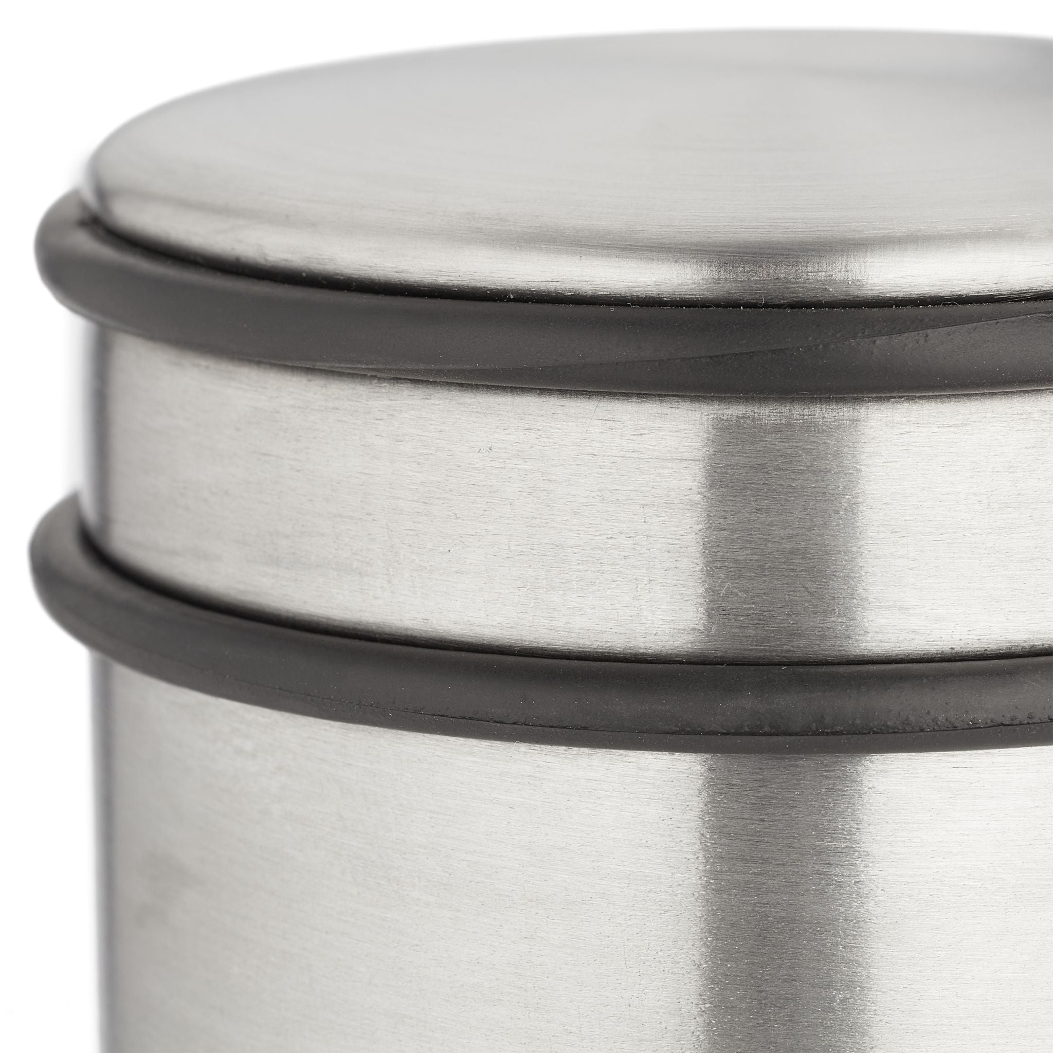 Edelstahl Türstopper 2er-Set Schwarz-Silber von Relaxdays