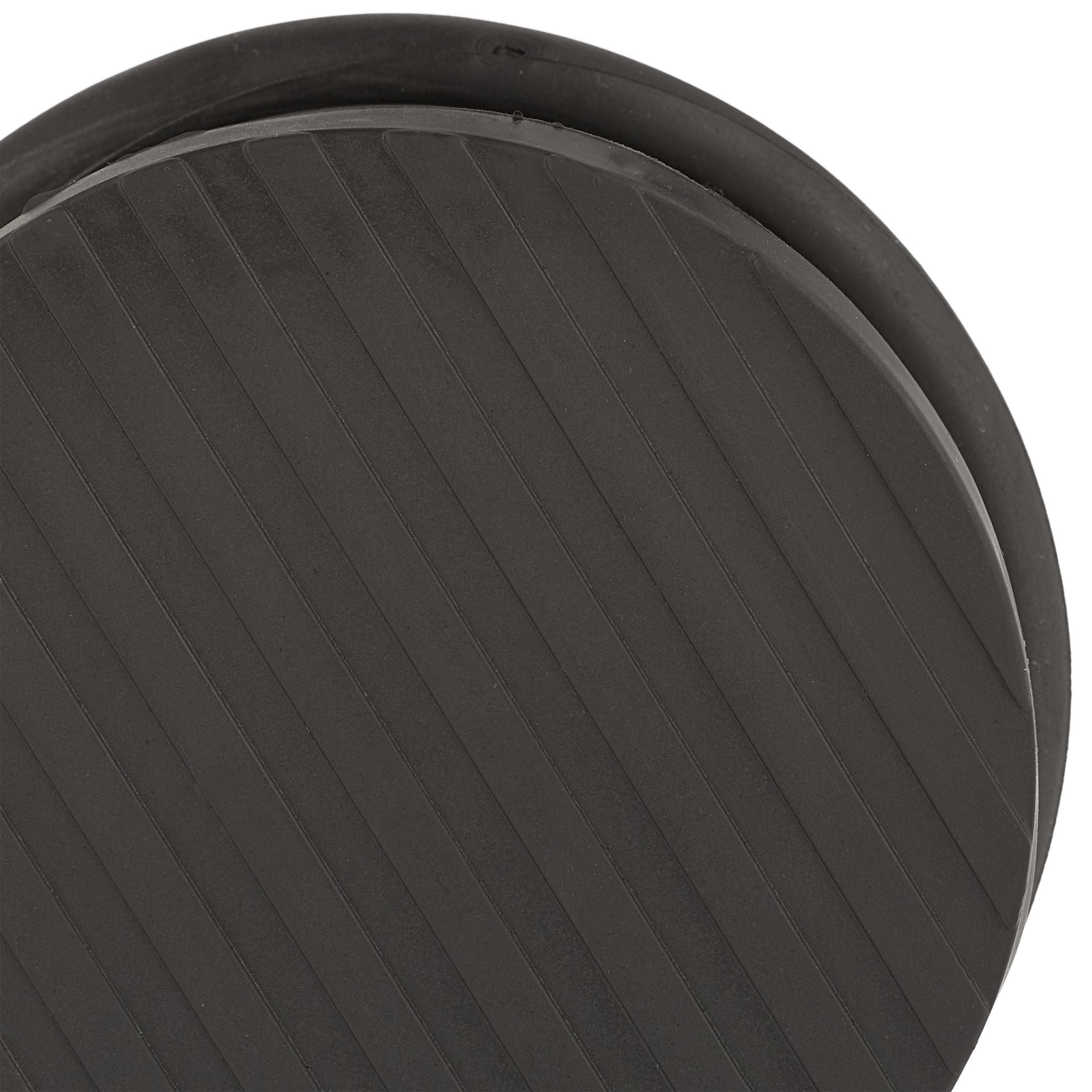 Edelstahl Türstopper 2er-Set Schwarz-Silber von Relaxdays