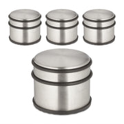 Edelstahl Türstopper 4er-Set Schwarz-Silber von Relaxdays