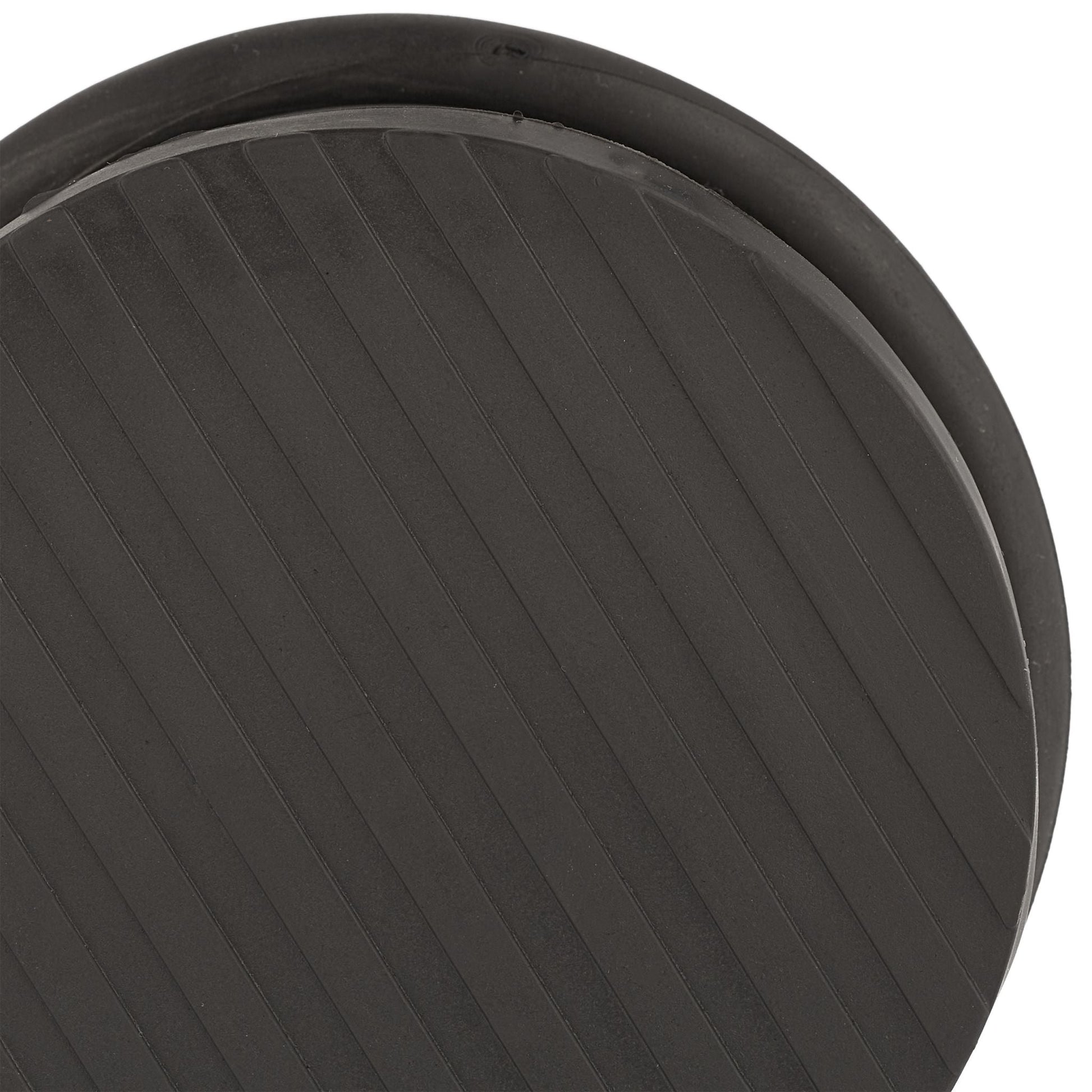 Edelstahl Türstopper 4er-Set Schwarz-Silber von Relaxdays
