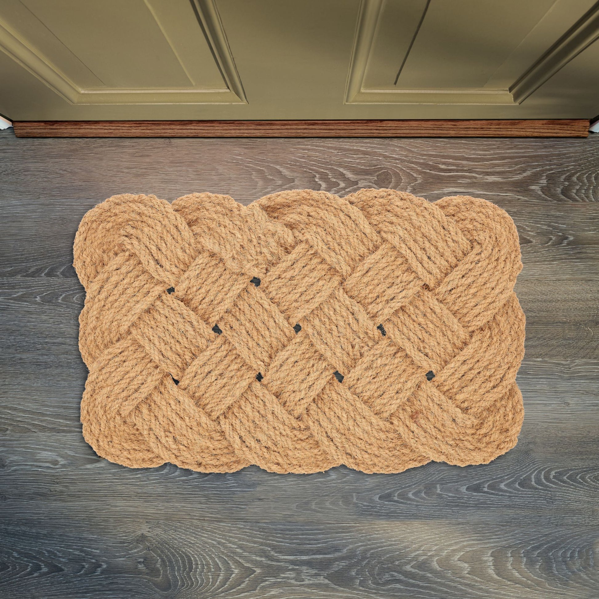 Fussmatte Kokos Knoten Beige von Relaxdays