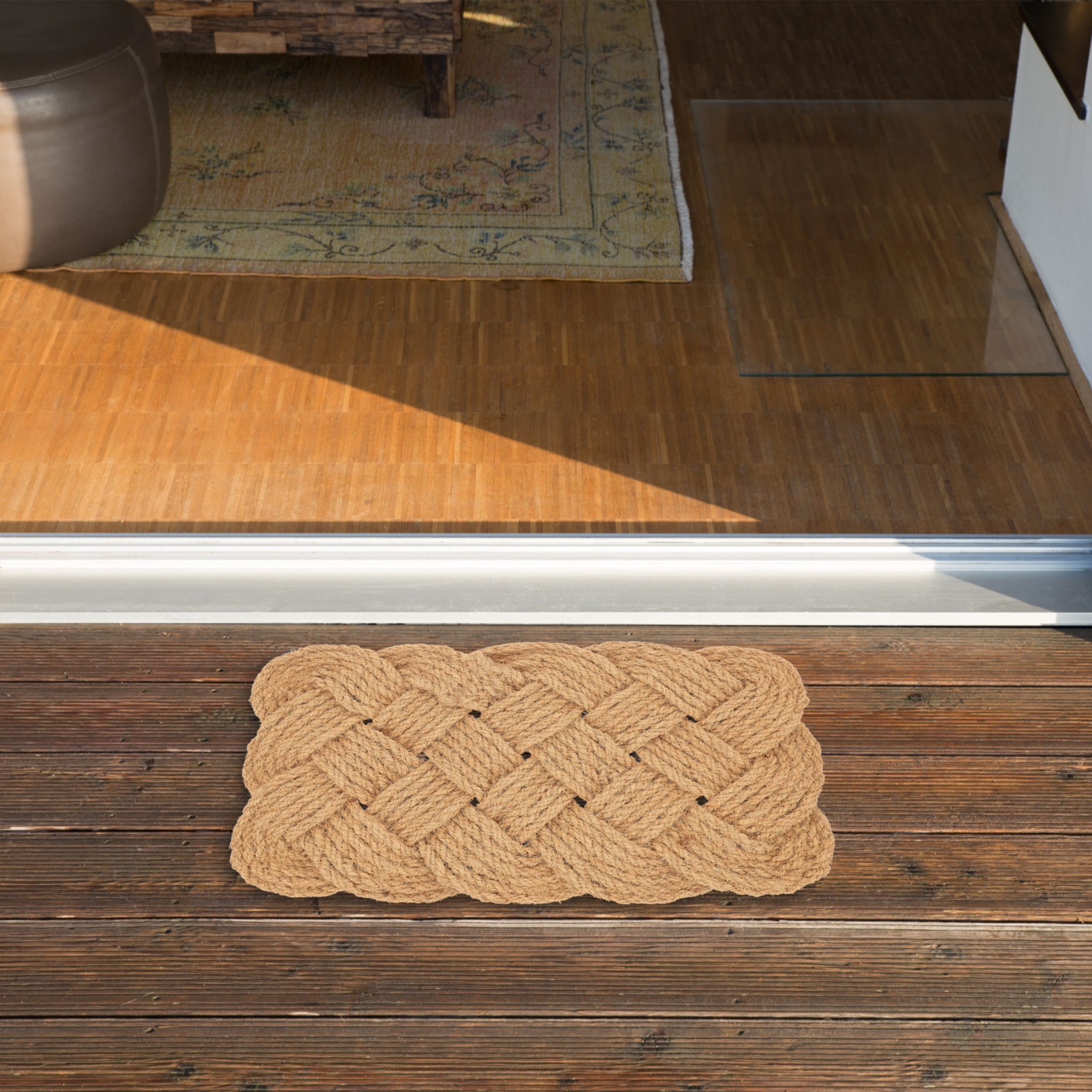 Fussmatte Kokos Knoten Beige von Relaxdays