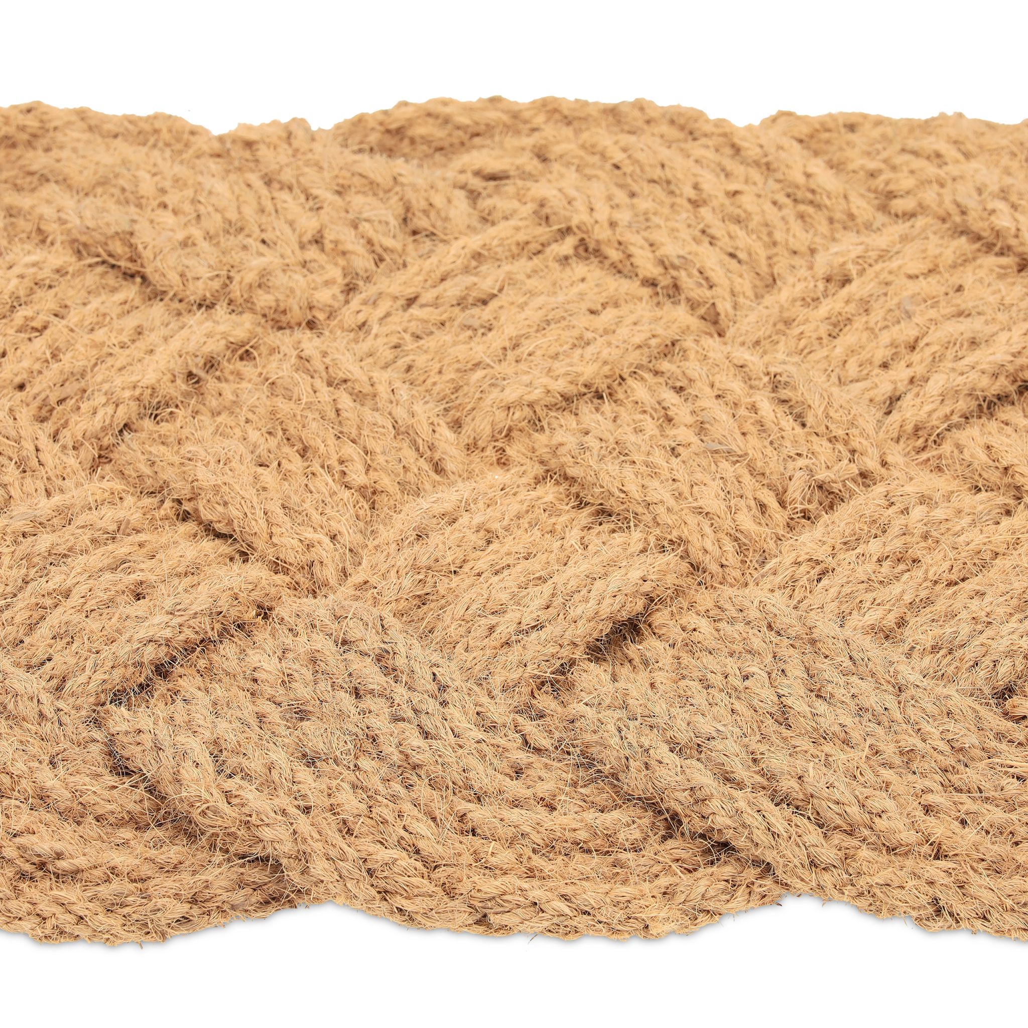 Fussmatte Kokos Knoten Beige von Relaxdays