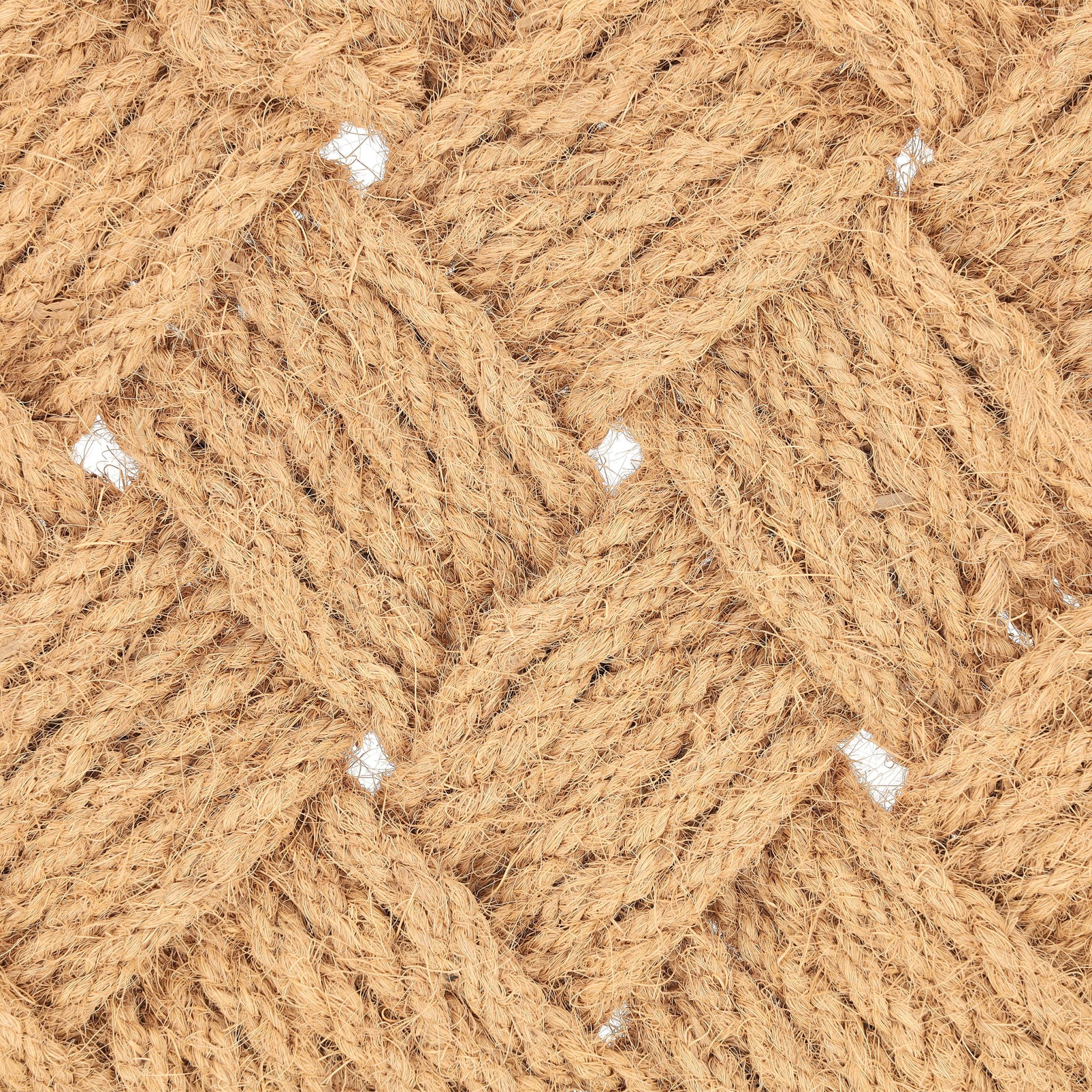 Fussmatte Kokos Knoten Beige von Relaxdays