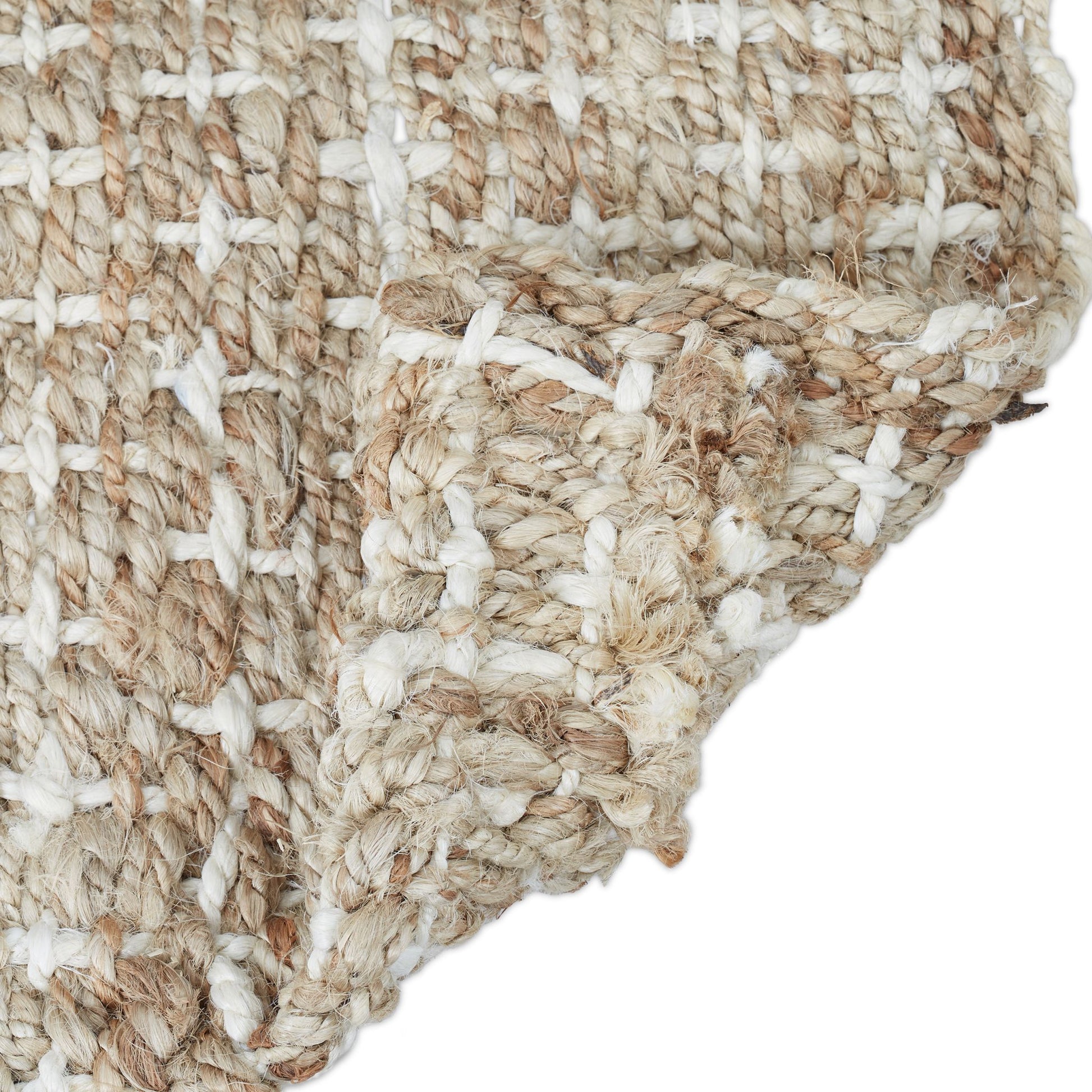 Jute Teppich 60x90cm Beige-Creme von guteszeug.ch