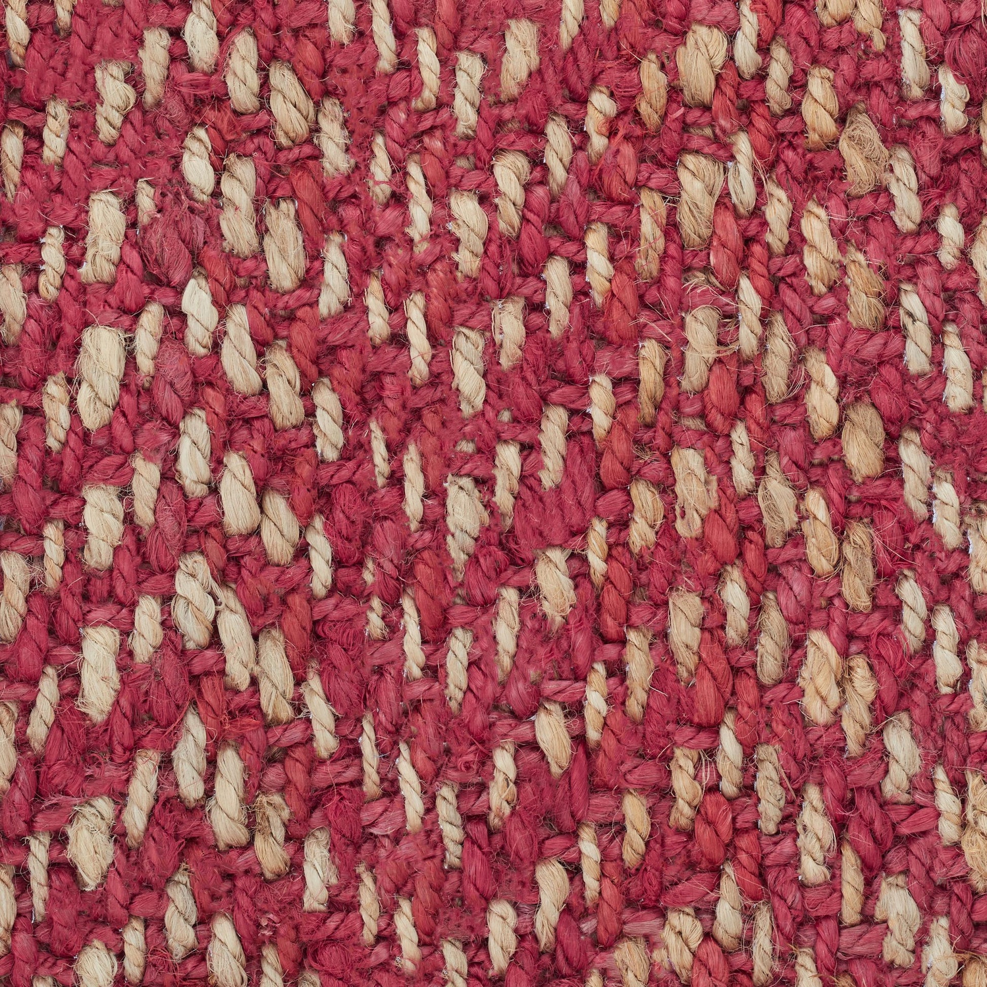 Jute Teppich 60x90cm Beige-Dunkelrot von guteszeug.ch
