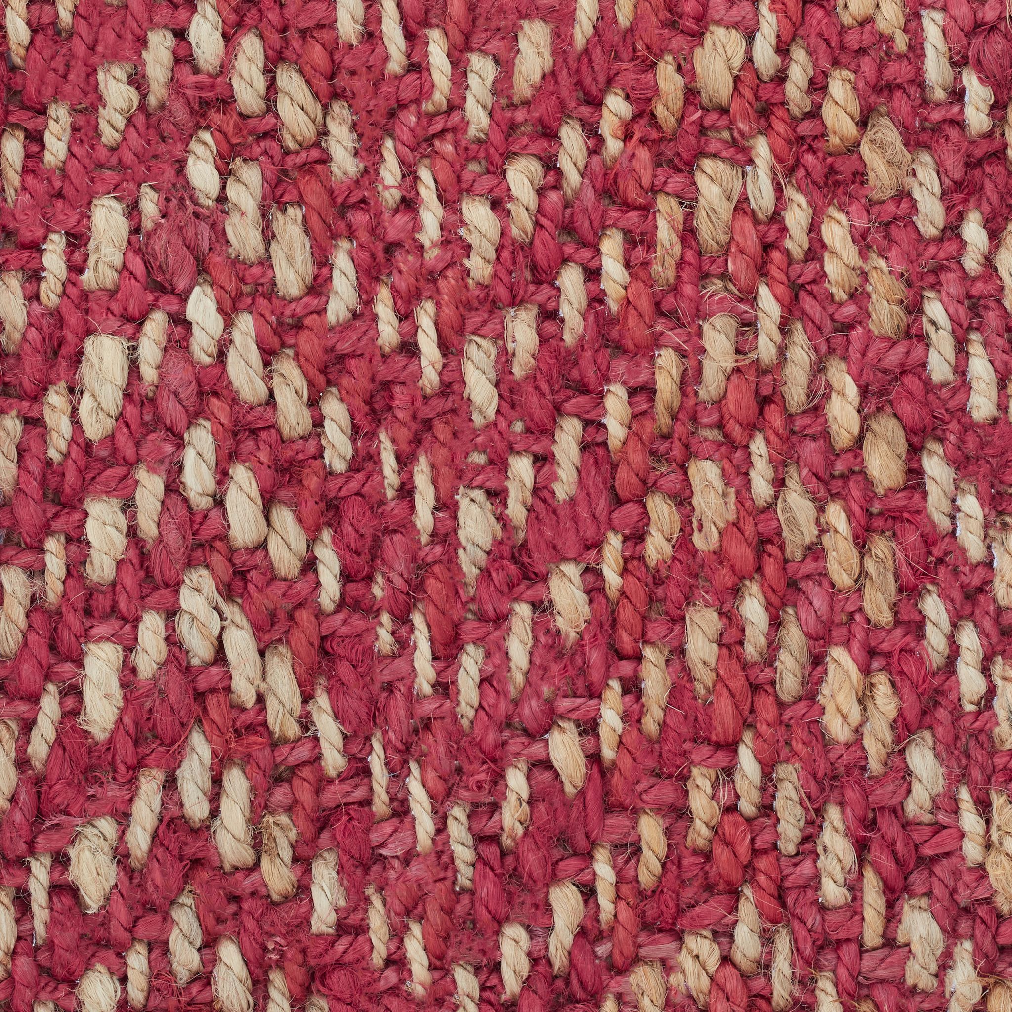 Jute Teppich 60x90cm Beige-Dunkelrot von guteszeug.ch