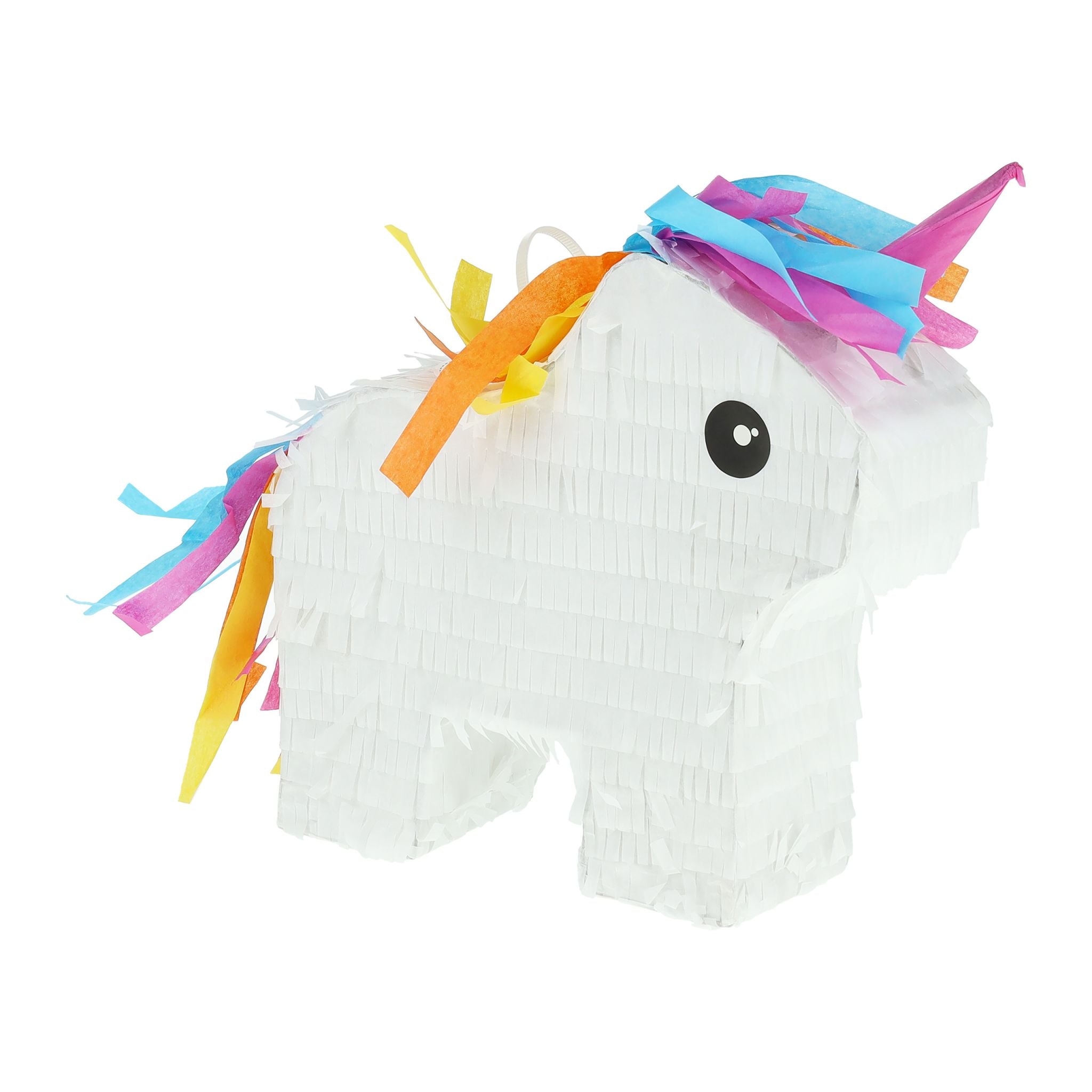 Mini-Pinata Einhorn Weiss-Blau-Pink von Relaxdays