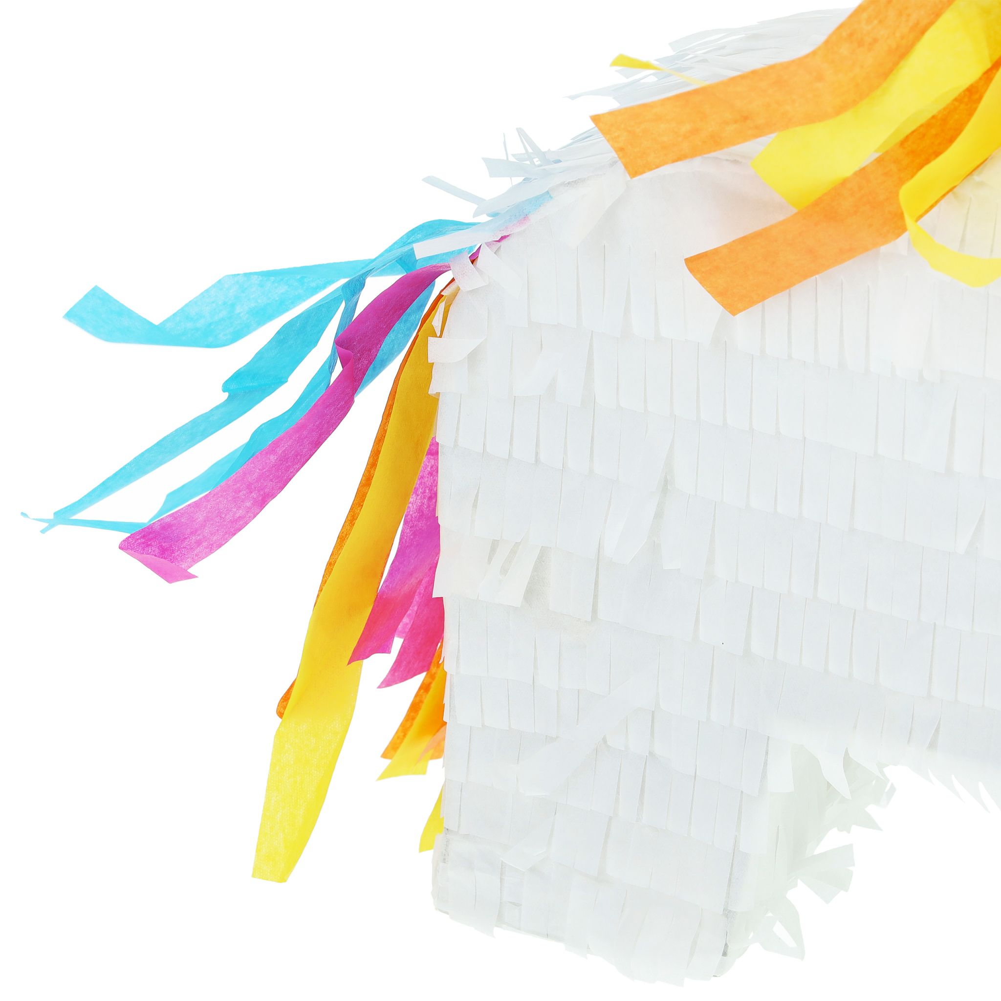 Mini-Pinata Einhorn Weiss-Blau-Pink von Relaxdays