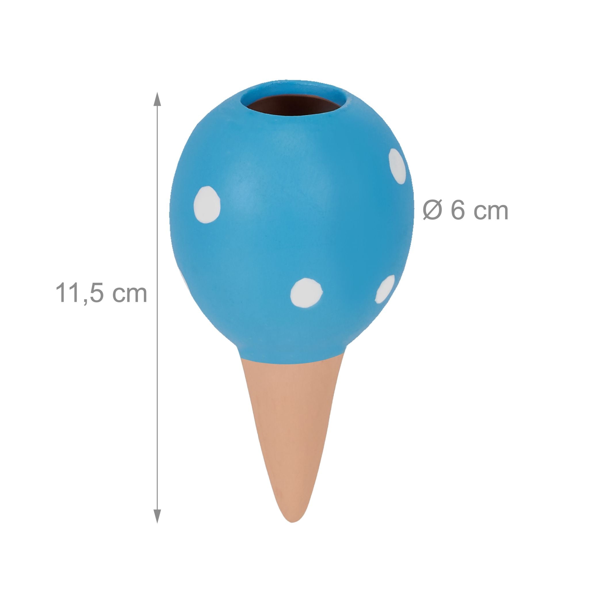 Tonkegel 4er-Set Weiss-Hellblau-Hellbraun von Relaxdays
