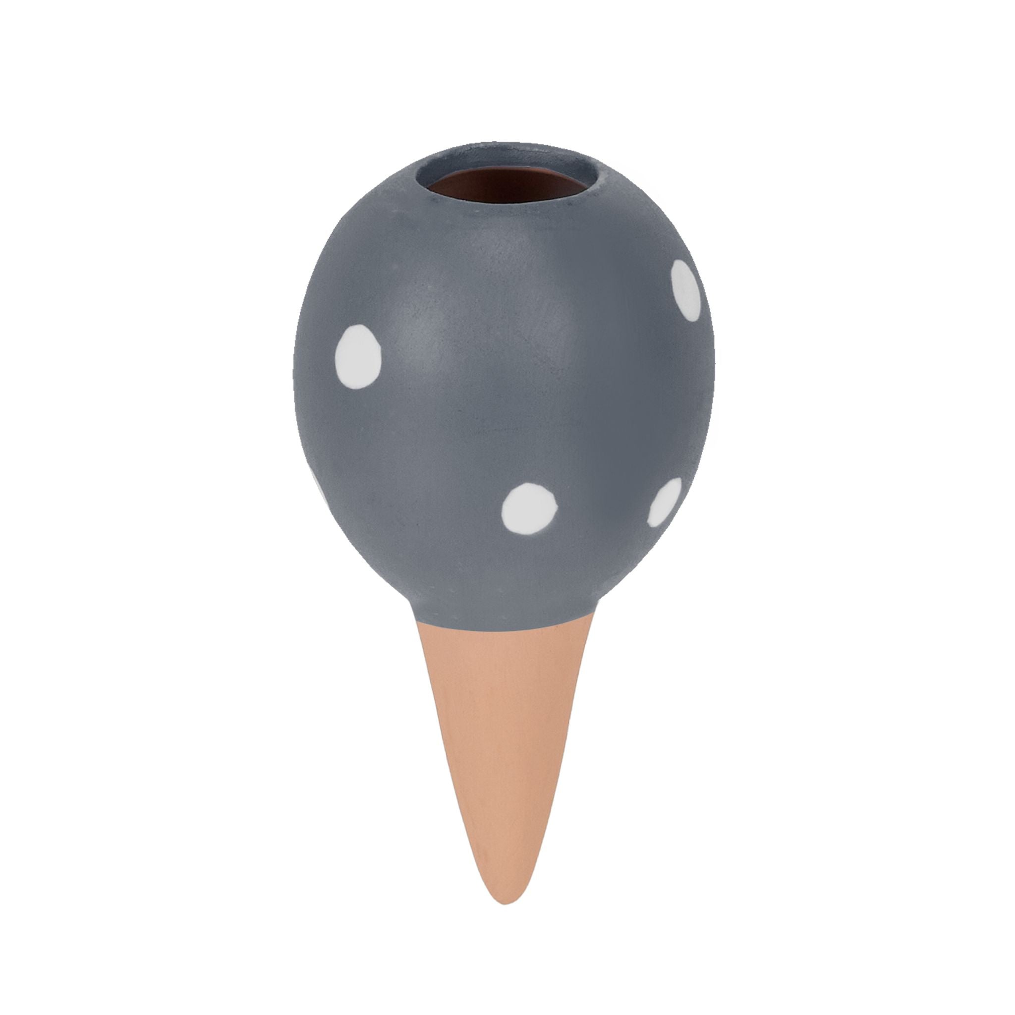 Tonkegel 4er-Set Weiss-Hellbraun-Grau von Relaxdays