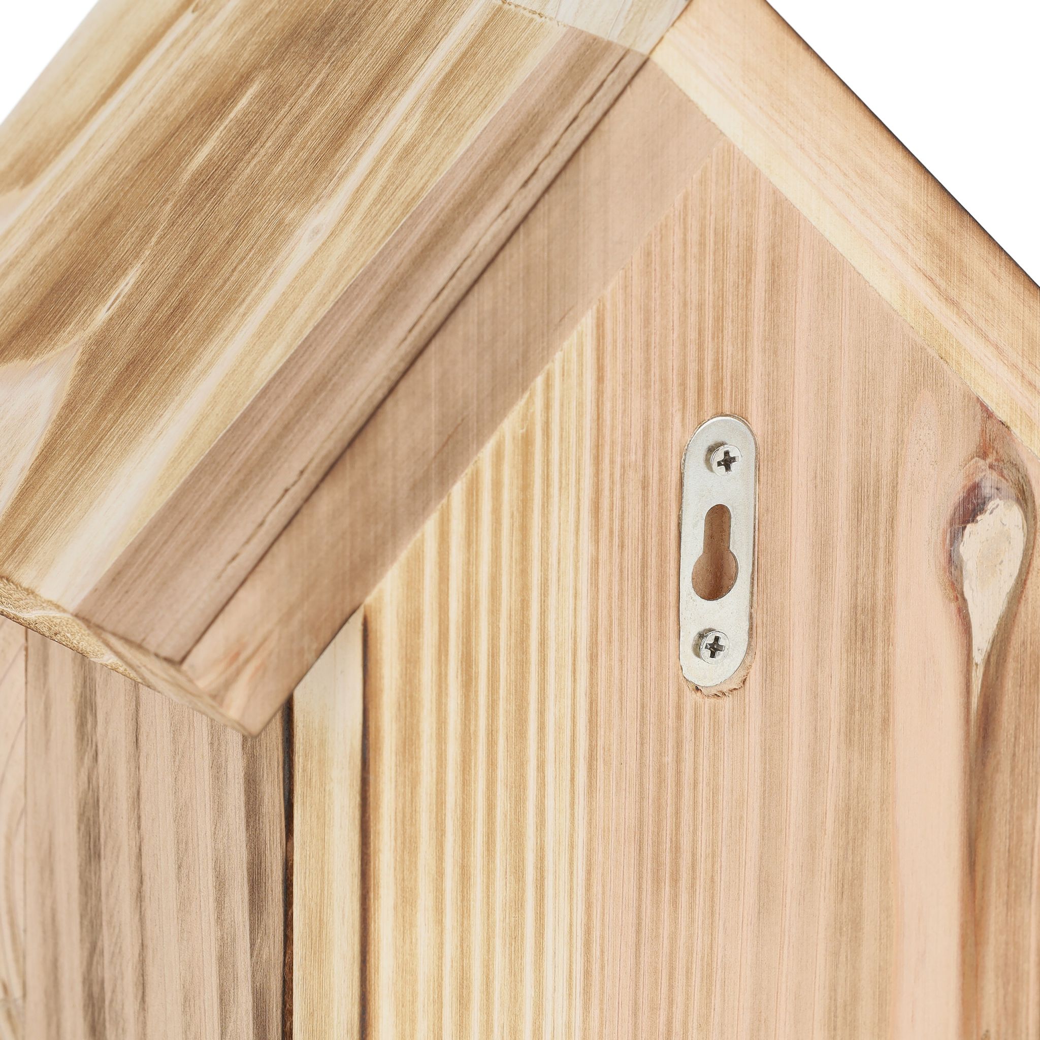 Marienkäferhaus Holz Braun-Hellbraun von Relaxdays